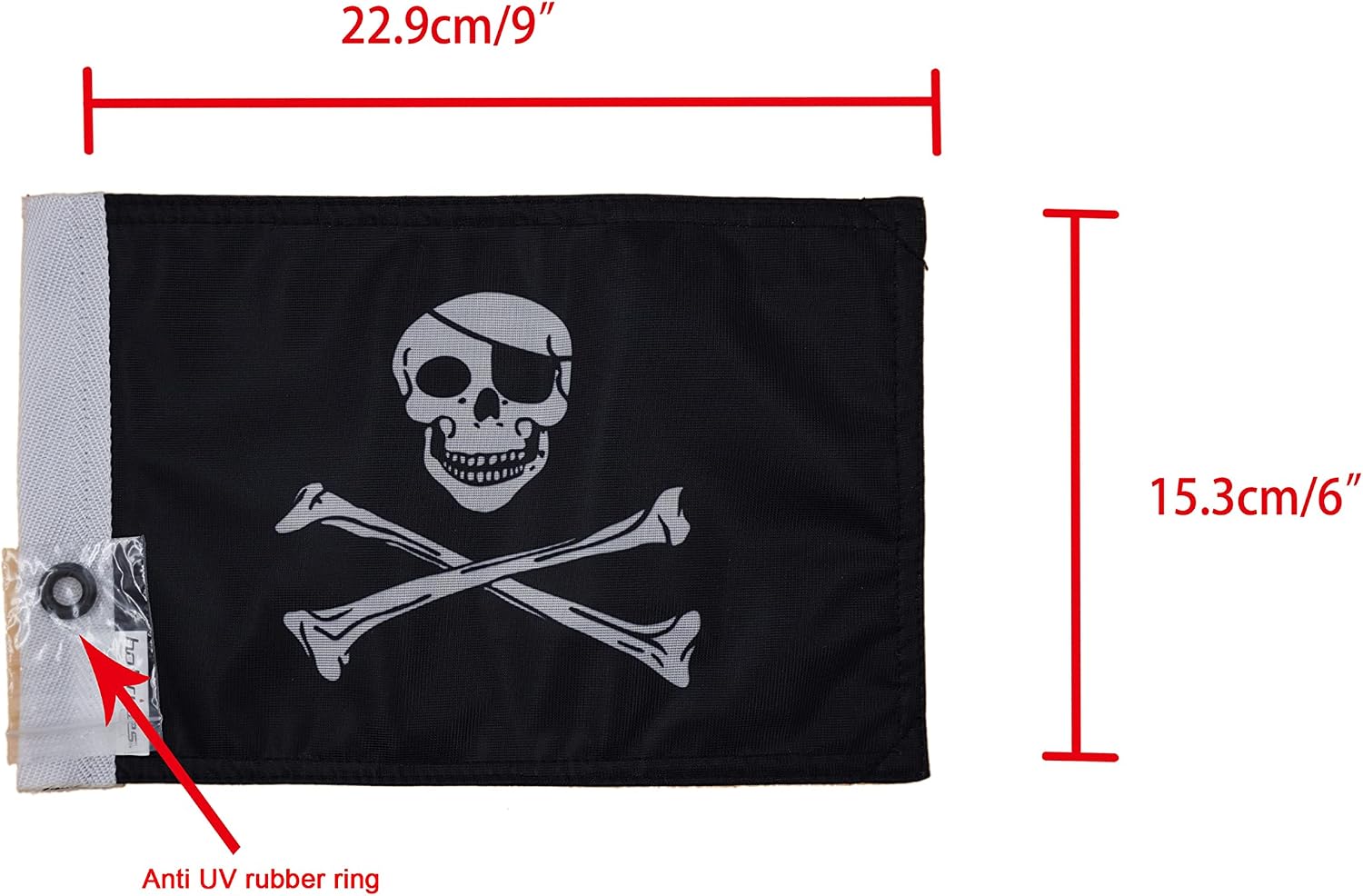 Motorcycle Flag 6 x 9 Or 10 x 15 Inch (6"X9", USA)