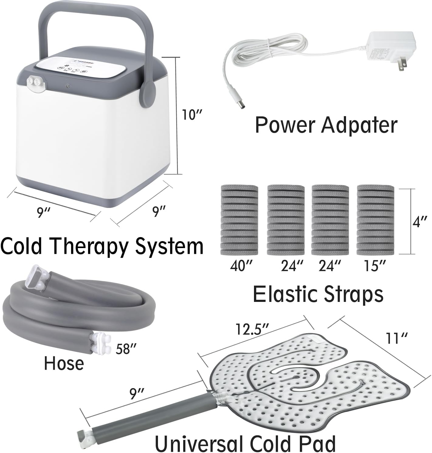 NEHOO Cold Therapy Ice Machine, Pain Relief for Post-Surgery Recovery, Programmable Compression Cryotherapy, Universal Pad for Knee, Shoulder, Ankle