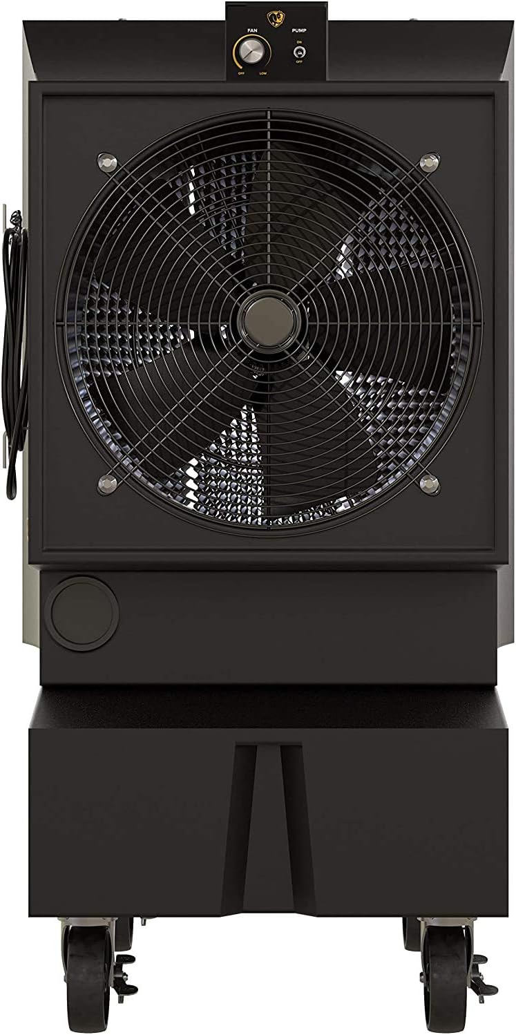 Big Ass Fans - Cool-Space 300 - Portable Evaporative Swamp Cooler, 18 Inch Diameter Fan, Indoor Outdoor Use, Continuous or Fillable 16 Gallon Capacity