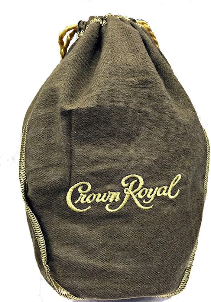 Crown Royal Vanilla Bag Tan w/ Gold Drawstring Storage Gift Bag Shiftboot Carrying Dice or Games Fabric for Sewing