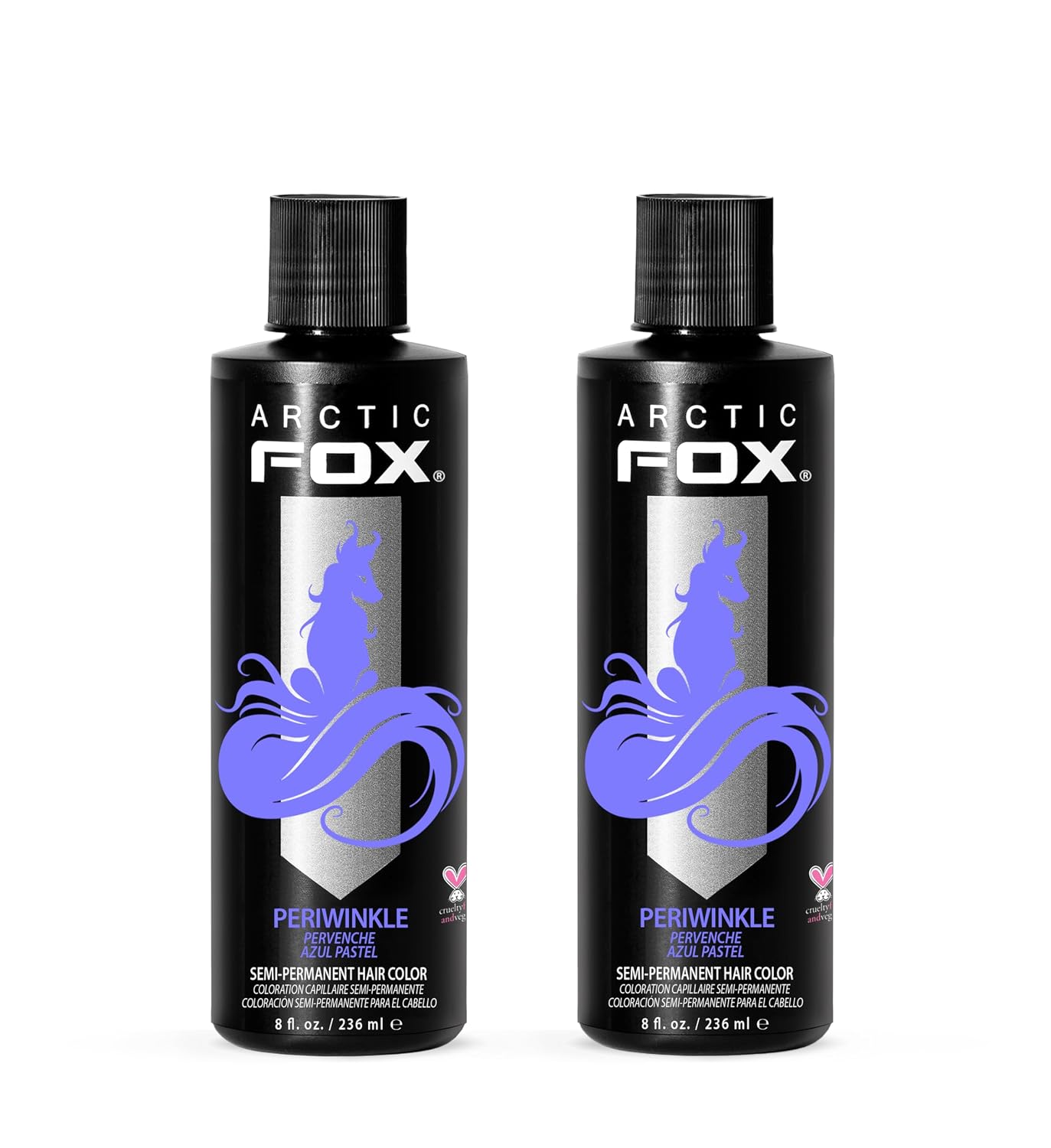 ARCTIC FOX Virgin Pink Semi-Permanent Hair Color - Vegan - 4 fl oz | Vivid and Vibrant, Cruelty Free, Ammonia Free, Peroxide Free, , Cream Formula