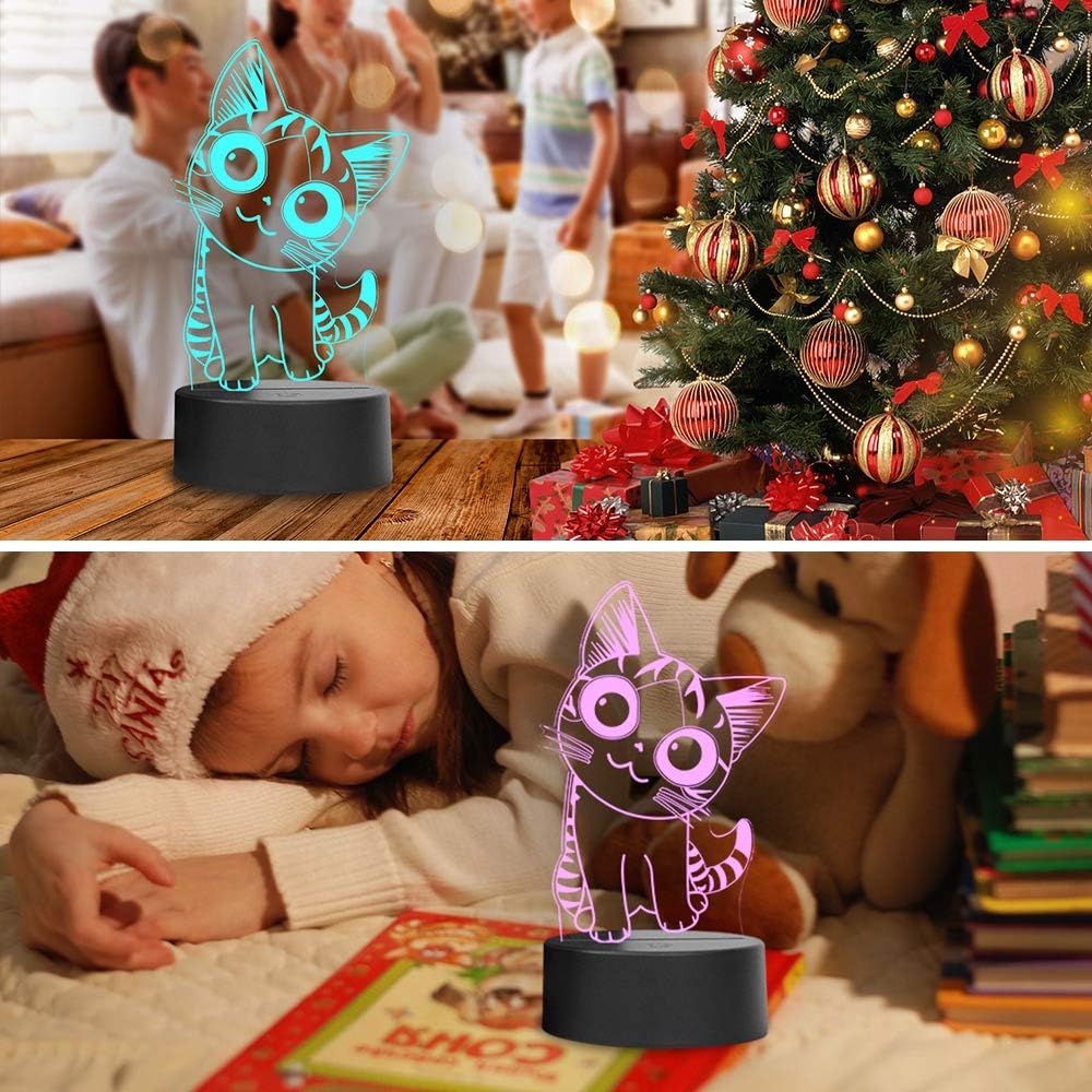 i-CHONY Dinosaur Toy T-Rex 3D Night Light for Kids, 16 Colors Dimmable Dinosaur Led Light with Remote & Smart Touch