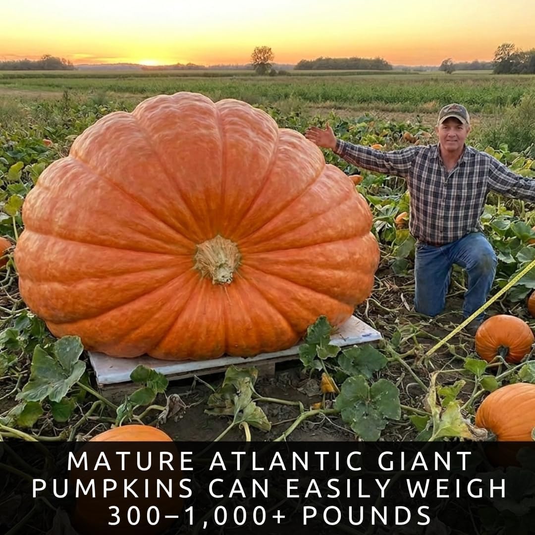 Biggest Pumpkin in The World | 10 Seeds | Grow Atlantic Giant Pumpkins