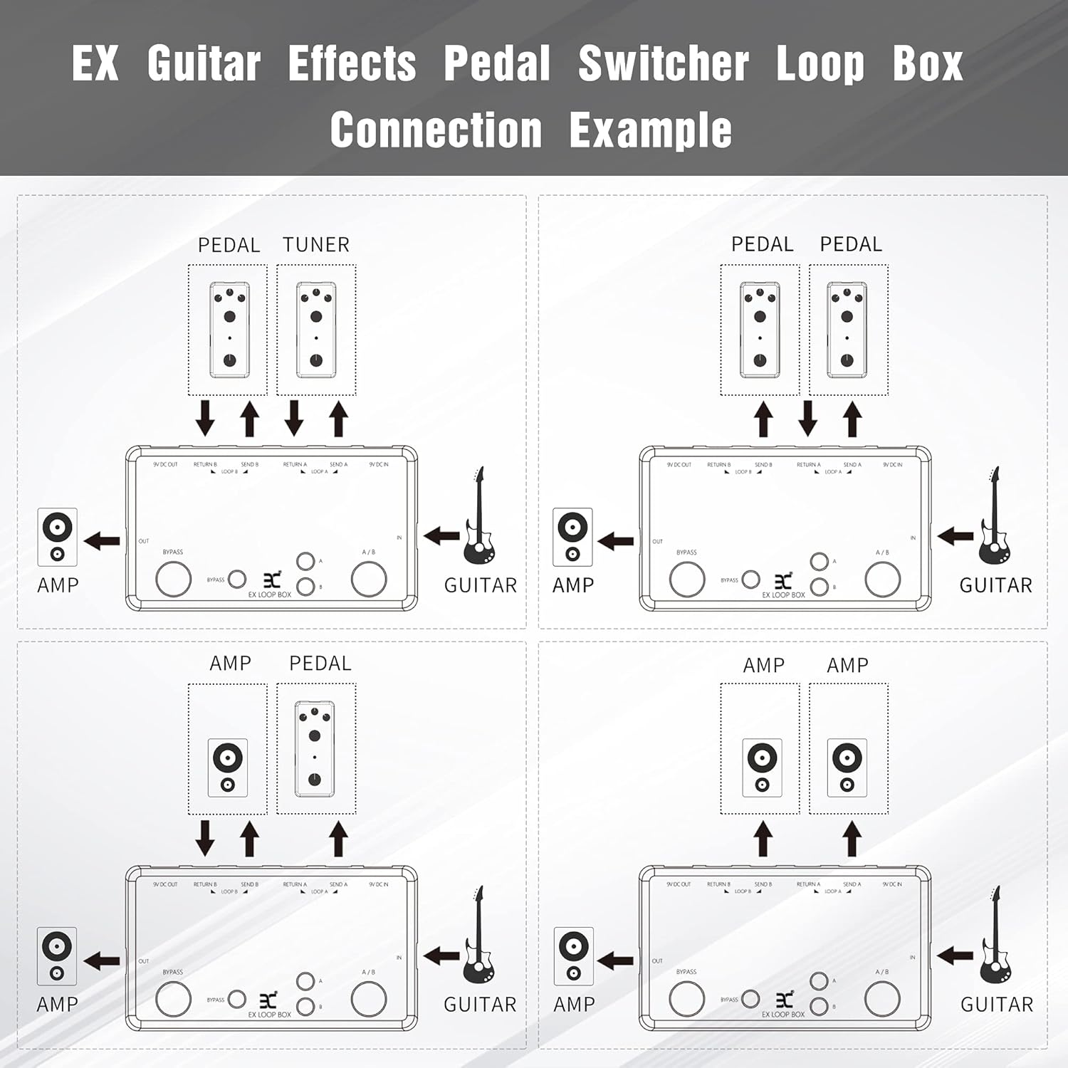 EX 7 Band EQ Equalizer Mini Guitar Pedal