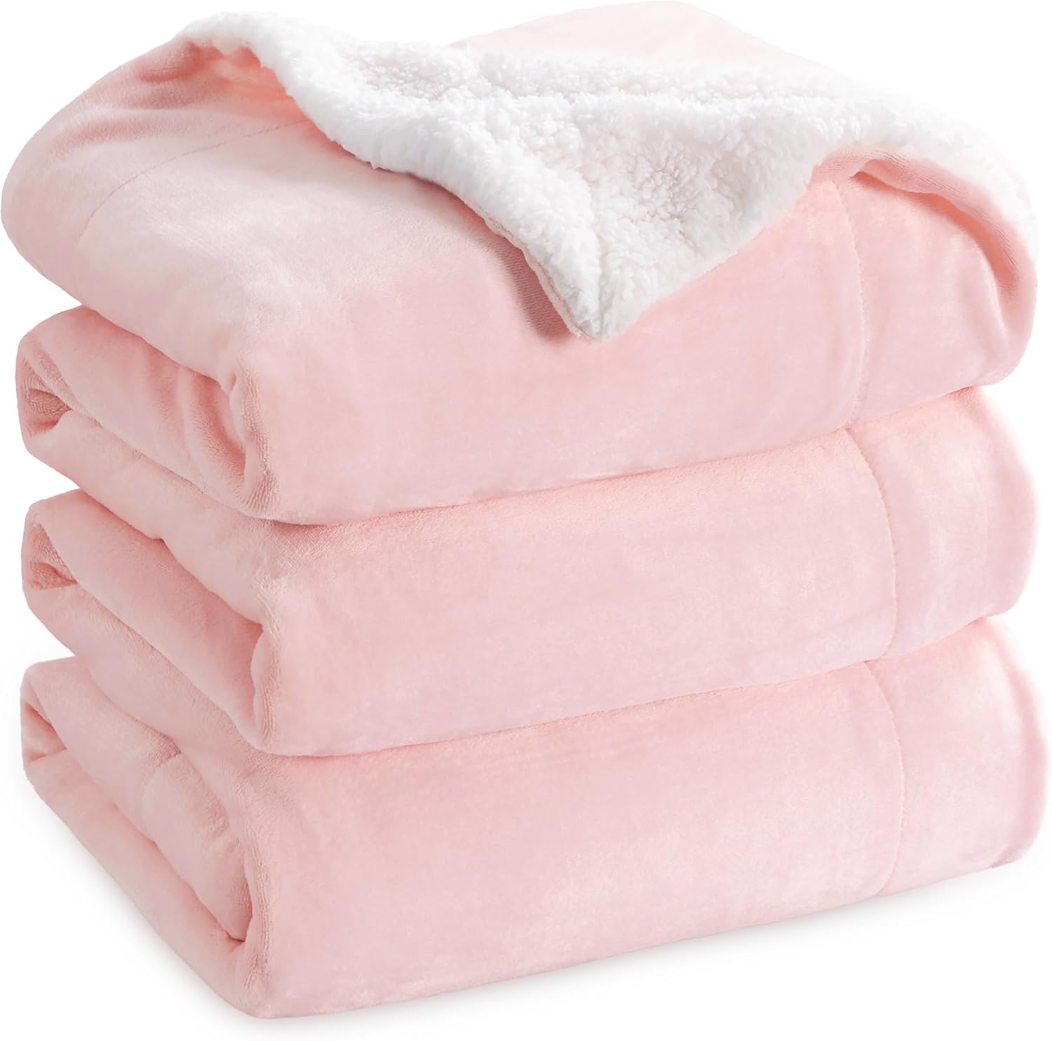 Bedsure GentleSoft Sherpa Fleece Throw Blanket for Couch, Non-Heated, Thick & Warm Cozy Blanket for Winter Fall, Soft Fuzzy Plush Throw Gifts for Women and Men, Grey, 50x60 Inches