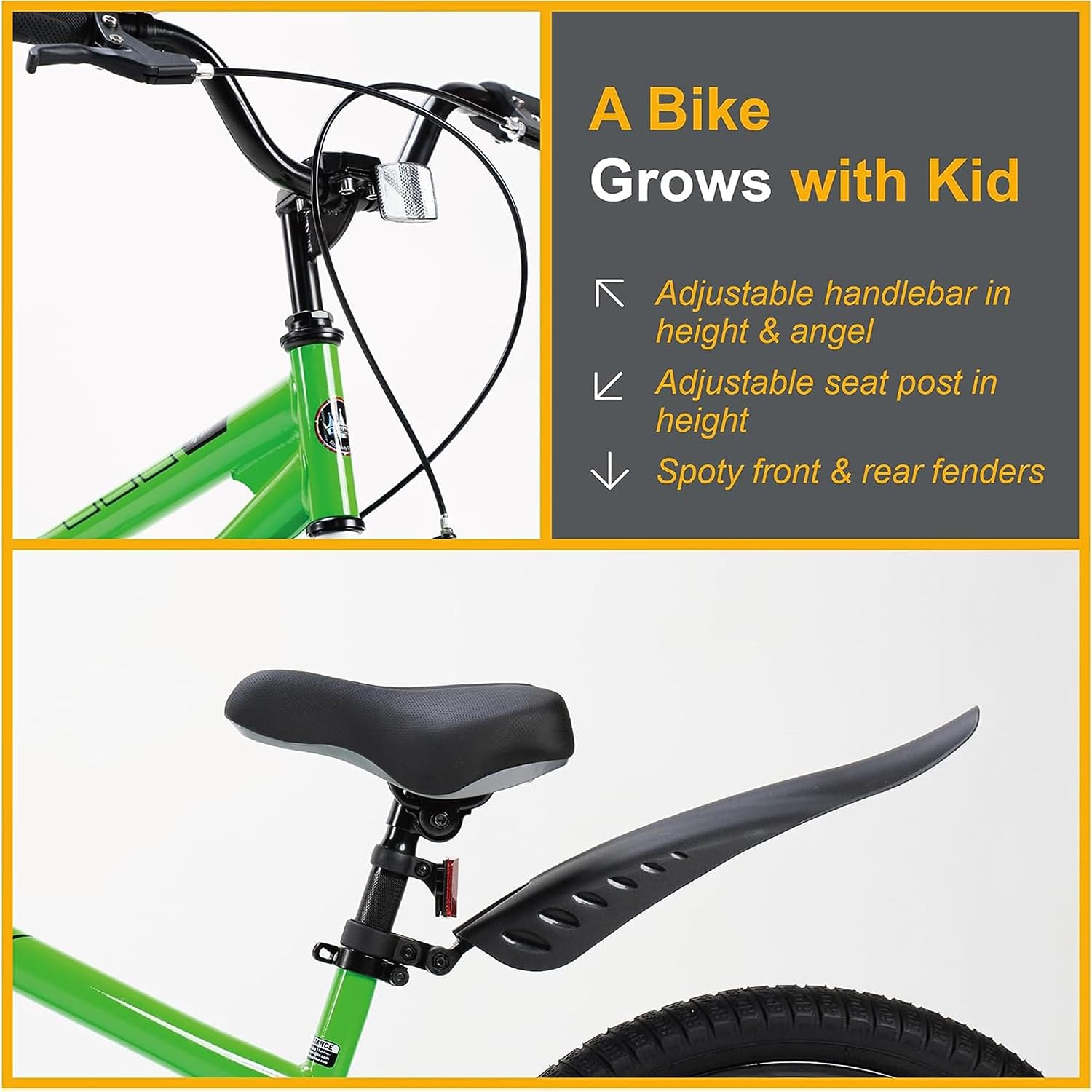 RoyalBaby Freestyle Kids Bike 12 14 16 18 20 Inch Bicycle for Boys Girls Ages 3-10 Years, Multiple Color Options