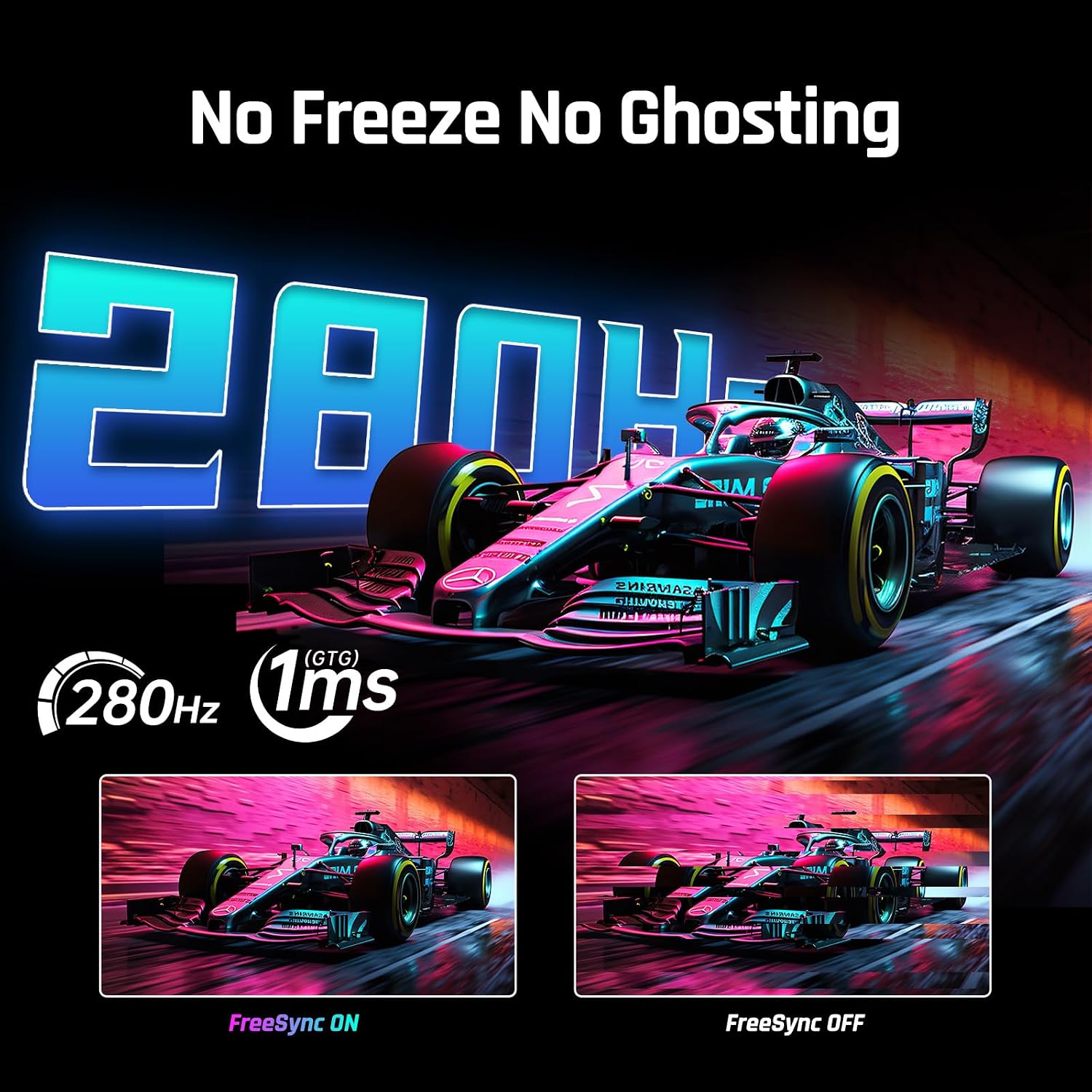 KTC 24.5 Inch Gaming Monitor, 180Hz OC 200Hz Monitor FHD, Fast IPS, H25T7 | 1080P Monitors 1ms, 128% sRGB HDR10, Adaptive Sync, HDMI DP, VESA Tilt Adjustable for Xbox PS5 Switch, HDMI Cable Inc.