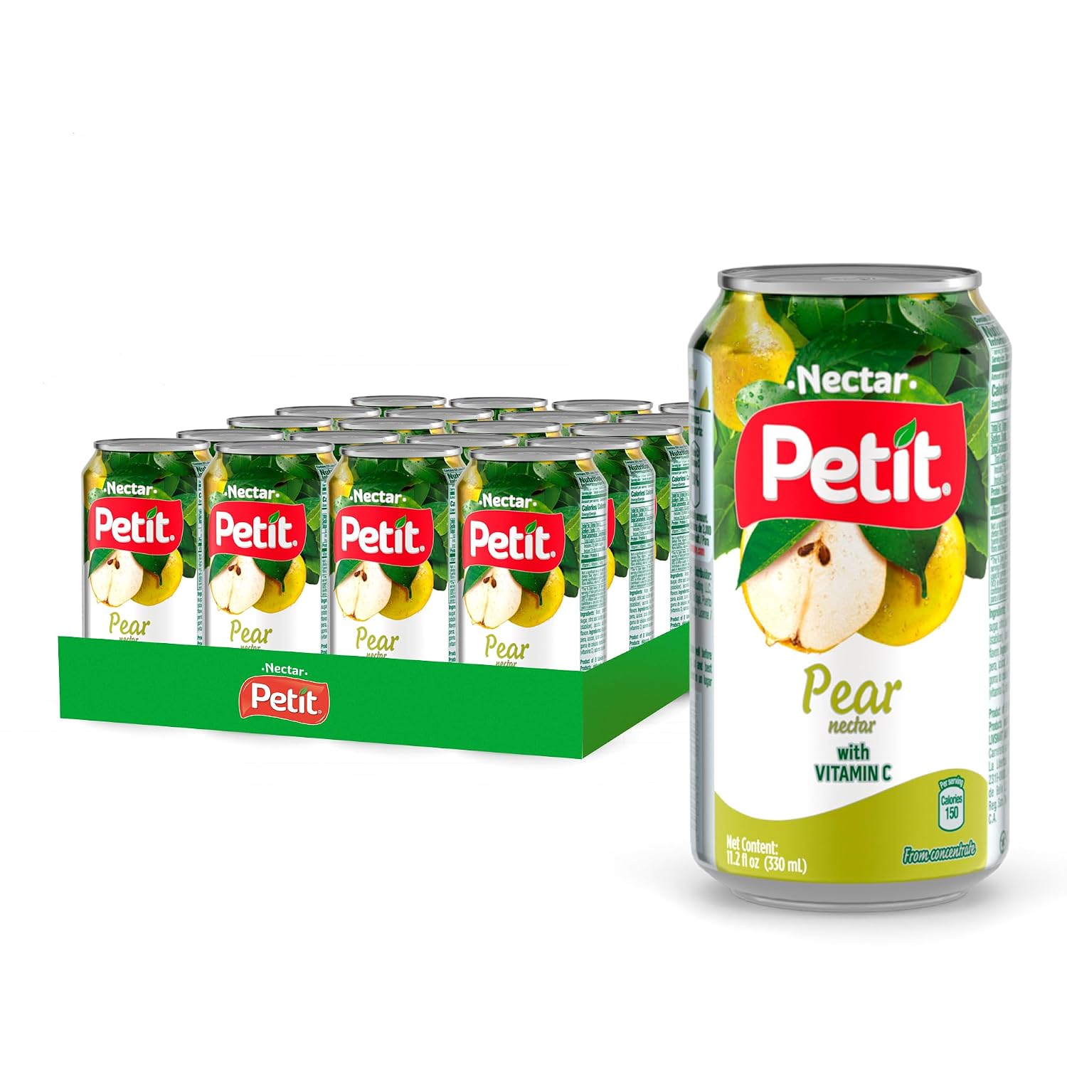Petit Pineapple Nectar, 330 ml Cans (Pack of 24) – Refreshing Tropical Fruit Juice Beverage