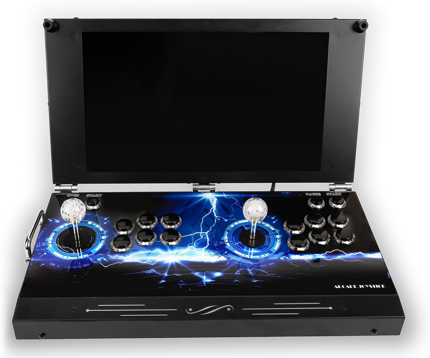 TOJASDN 30000 in 1 Portable Arcade Game Console 17.5-inch HD Screen Dual Players Pandoras Box 80S