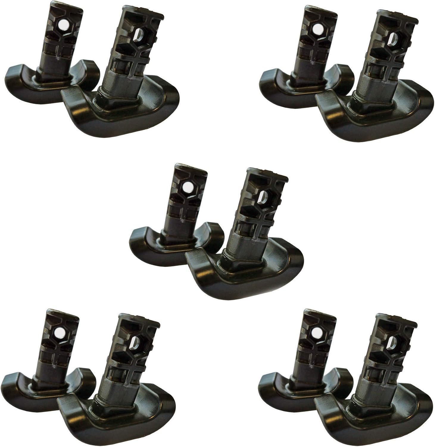 Stander Replacement Walker Ski Glides, Compatible with Stander's Wonder-Walker and Wonder-Walker-Plus, Black, Set of 2