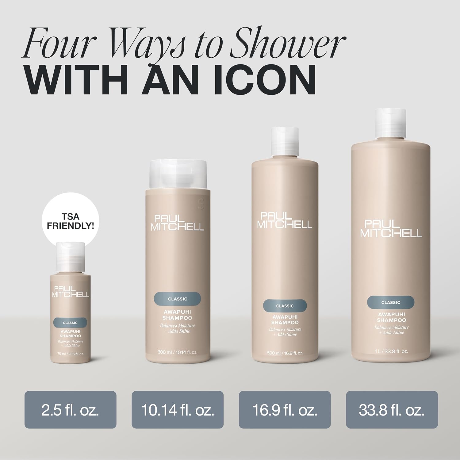 Paul Mitchell Awapuhi Shampoo, Balances Moisture + Adds Shine, For All Hair Types, Especially Fine + Static-Prone Hair
