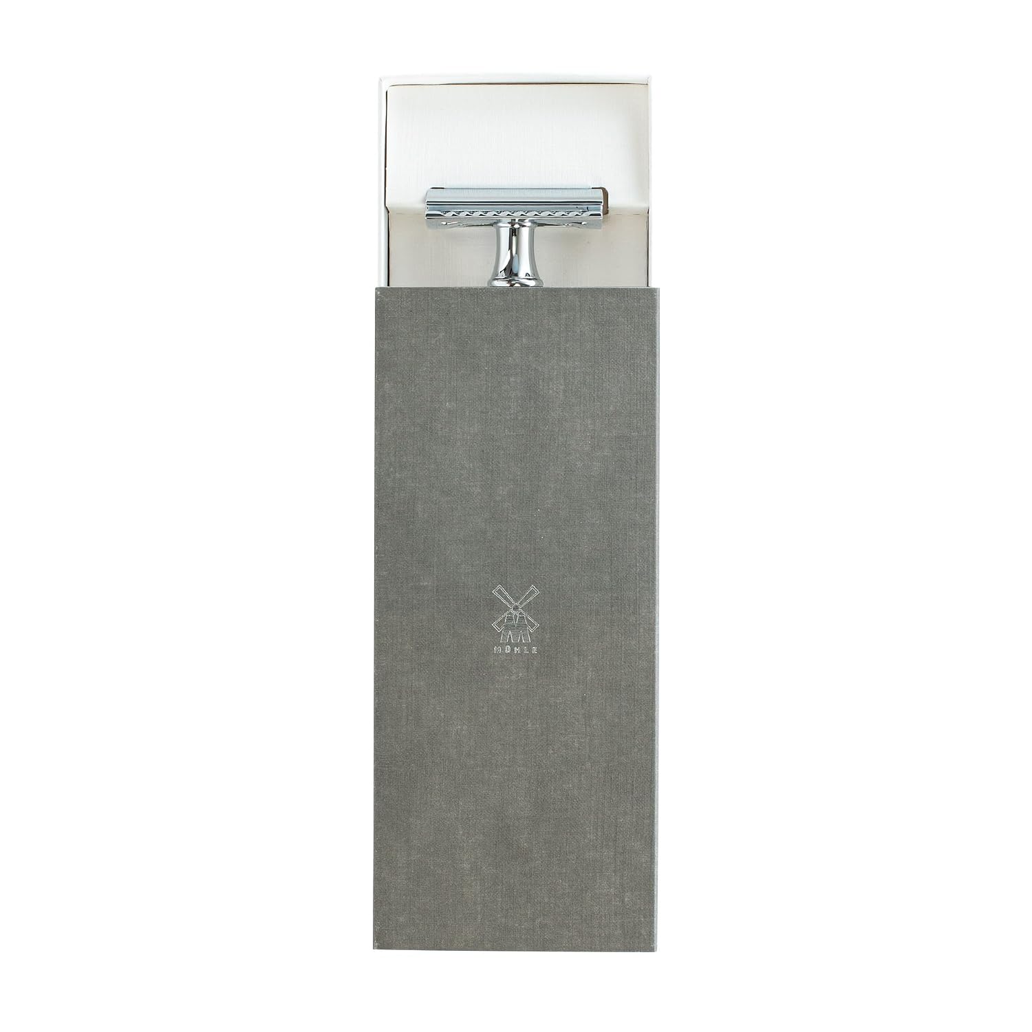 MÜHLE R89 Grande Double Edge Safety Razor for Men, Chrome, Closed Comb Head | Durable lustrous construction