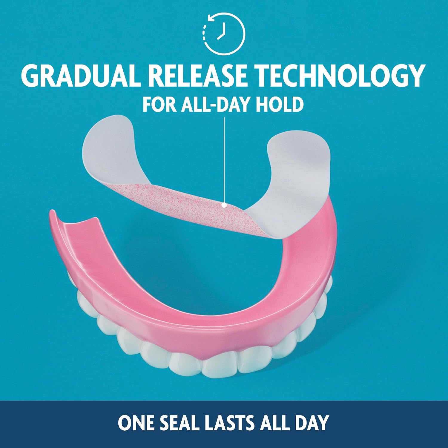 SEA BOND Denture Adhesive Seals, Original, Uppers, 30 Count (1 Pack) | Zinc-free denture adhesive seals for all-day hold. Soft cushiony seal without mess or ooze. Provides comfort and confidence.