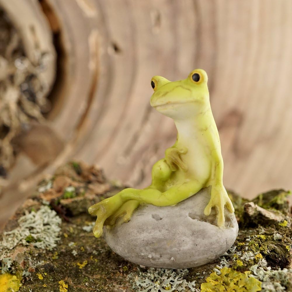 Top Collection Miniature Fairy Garden and Terrarium Statue, Mini Dragon, Green