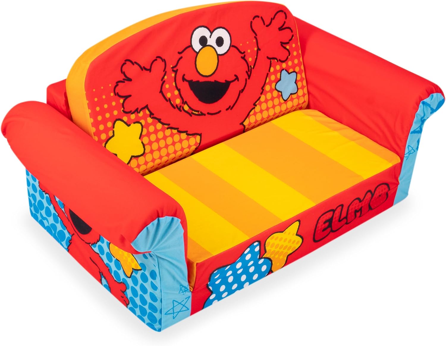 Marshmallow Furniture, Children's 2 in 1 Flip Open Foam Sofa, Minnie Mouse, by Spin Master | Pullout Foam Sleeper for Folding Lounging, Sitting, and Napping for Toddlers & Kids, Bedroom and Playroom Use