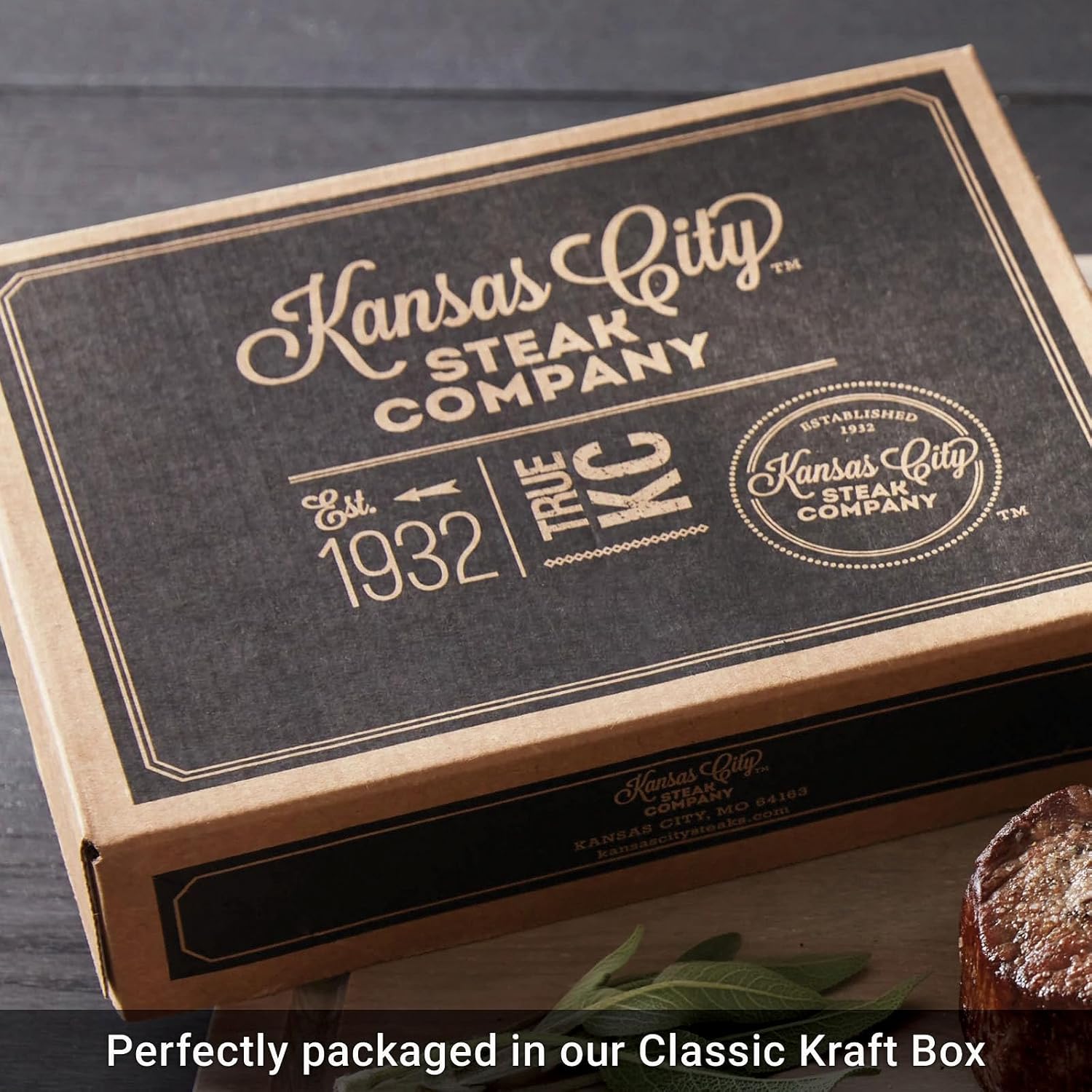 Deliciously seasoned traditional savory prime rib roast, 5.5-6 lbs - tender and flavorful beef cut from Midwestern corn-fed cattle - perfect for every celebration from Kansas City Steak Company.