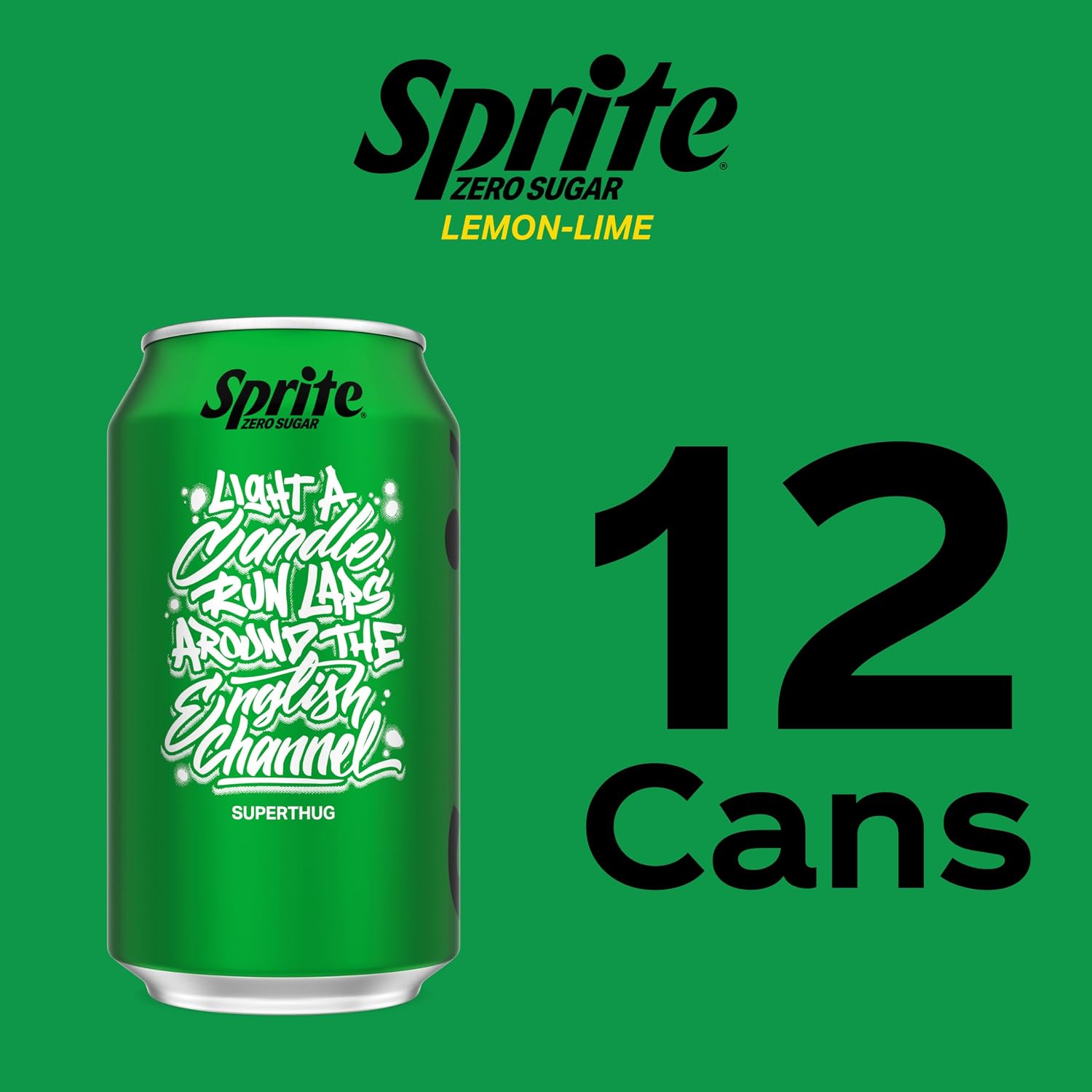 Sprite Lemon-Lime Caffeine-Free Soda Soft Drink Cans, 12 fl oz, 12 Pack | Fridge pack, naturally flavored soft drink, carbonated