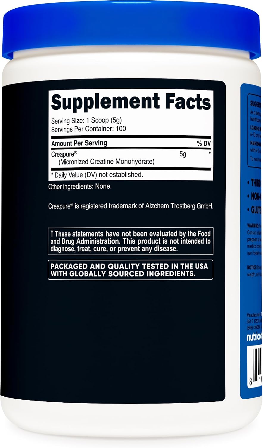 Nutricost Creapure® Creatine Monohydrate 500 Grams