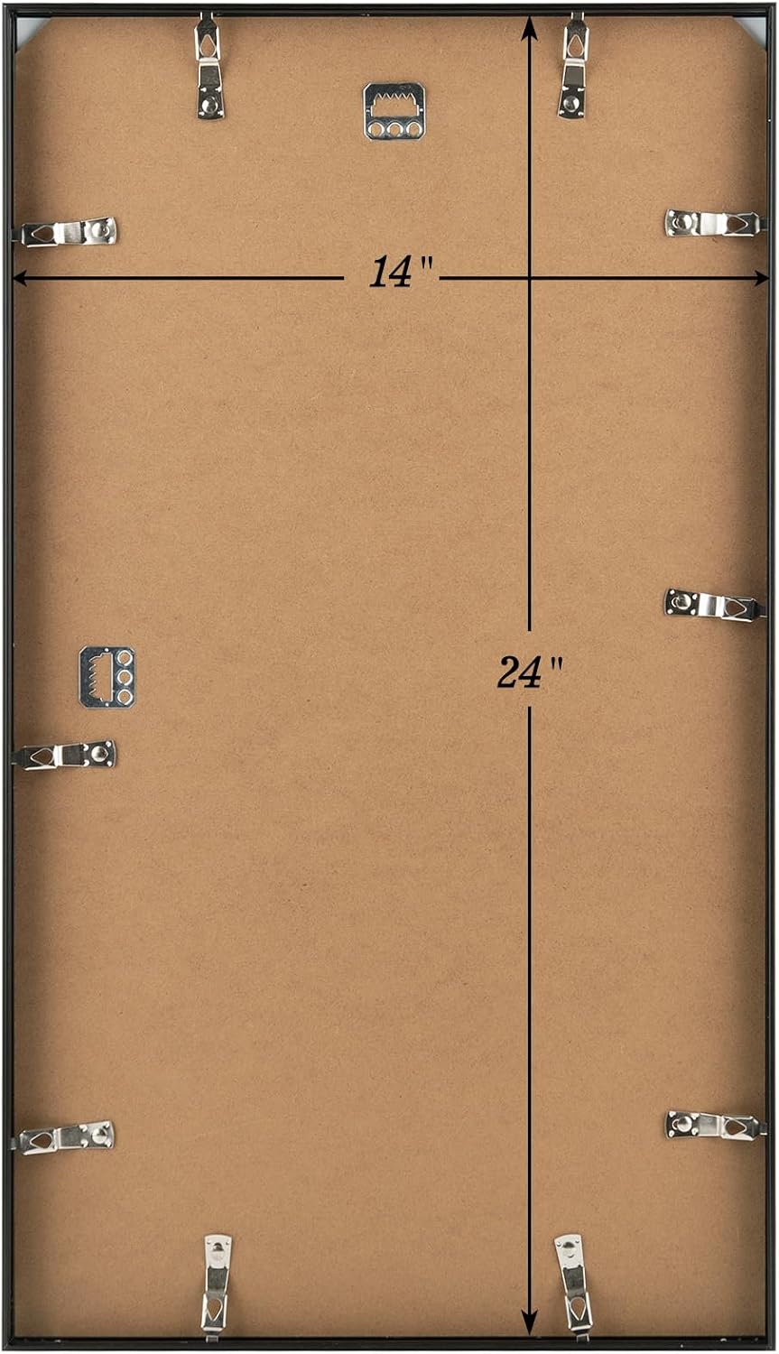 Golden State Art 3 Pack 12x12 Black Aluminum Frames, Real Glass Fronts