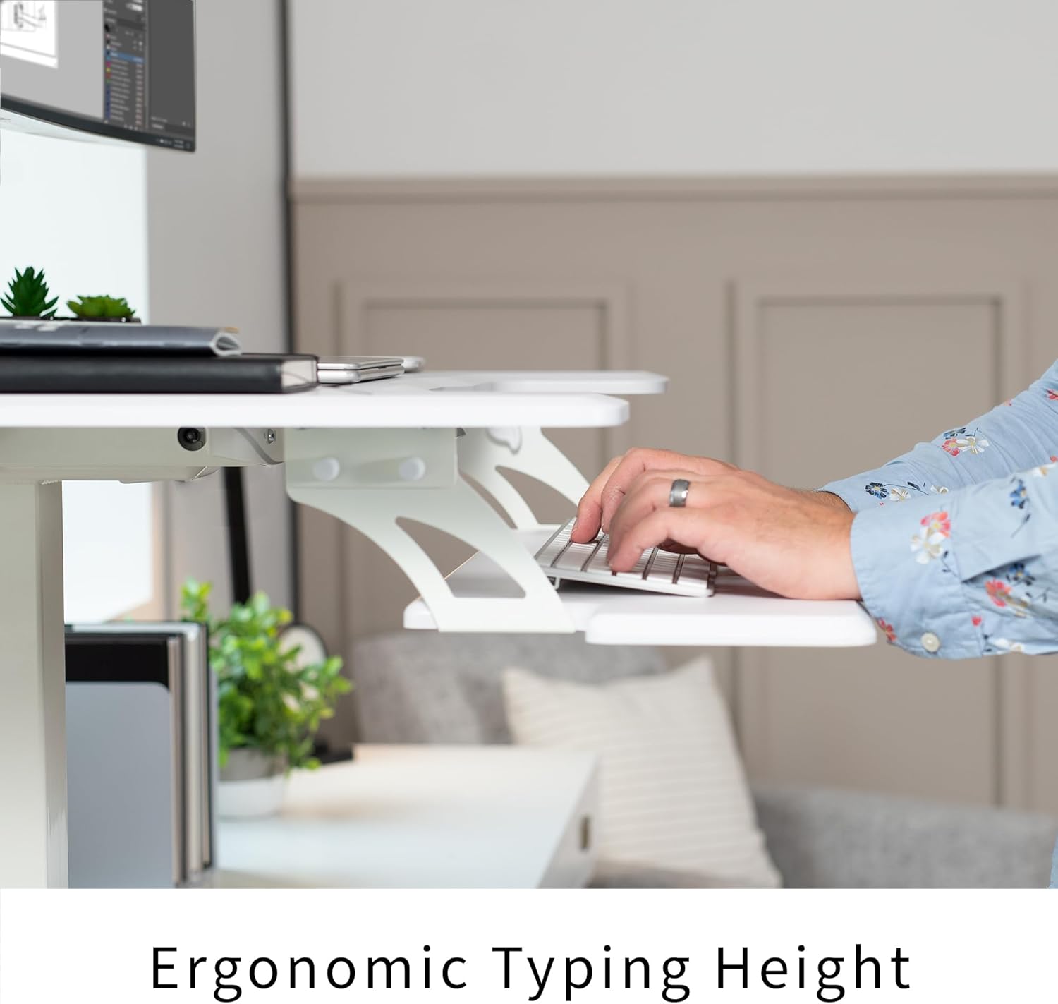 VIVO Black Electric Mobile Height Adjustable 36 inch Dual Platform Standing Desk with Wheels, Rolling Small Space Table, Sit Stand Workstation, DESK-V111VT