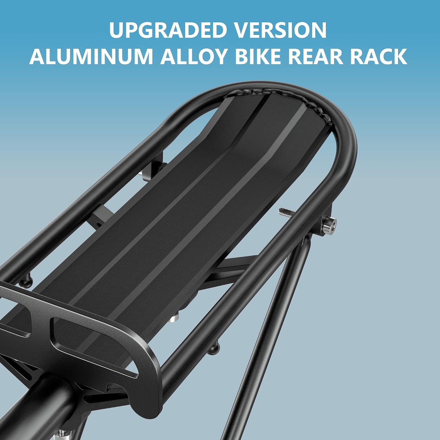 Outtag Rear Bike Rack Aluminum Alloy Bike Cargo Rack Quick Release Adjustable Bicycle Rear Rack Heavy Duty Mountain Bike Back Rack Seat Post Frame Mount Cycle Luggage Carrier Accessories
