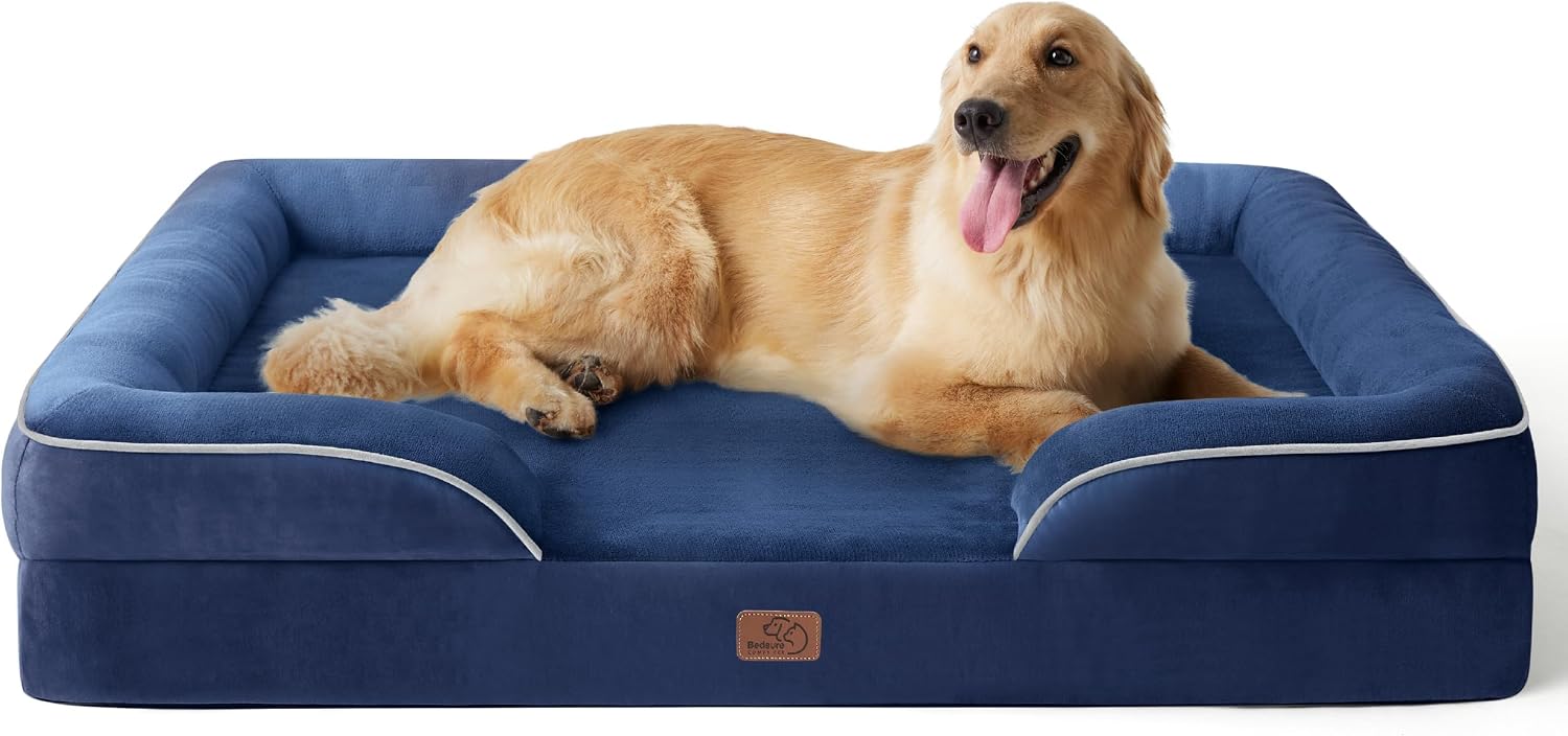 Bedsure Orthopedic Dog Beds Large Sized Dog with Removable Washable Cover