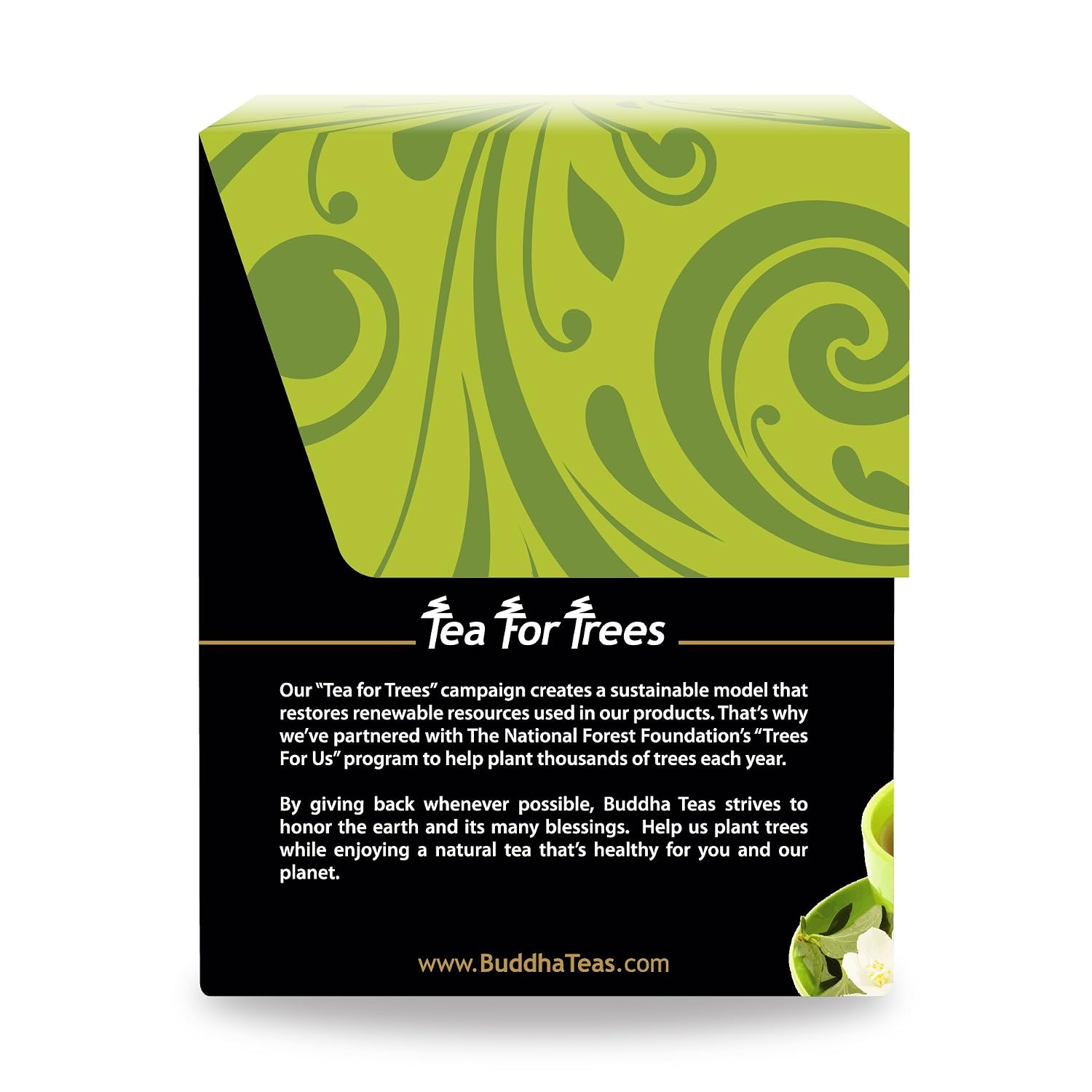 Buddha Teas - Organic Sencha Green Tea - For Health & Wellbeing - Japanese Green Tea - With Antioxidants & Minerals - Clean Ingredients - Caffeinated - OU Kosher & Non-GMO - 18 Tea Bags (Pack of 1)