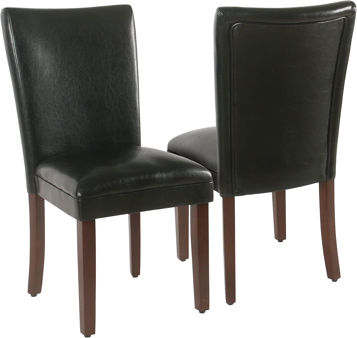 Homepop Home Decor | Classic Upholstered Parsons Dining Chairs | Set of 2 Accent Dining Chairs with Nailhead Trim, Natural Linen