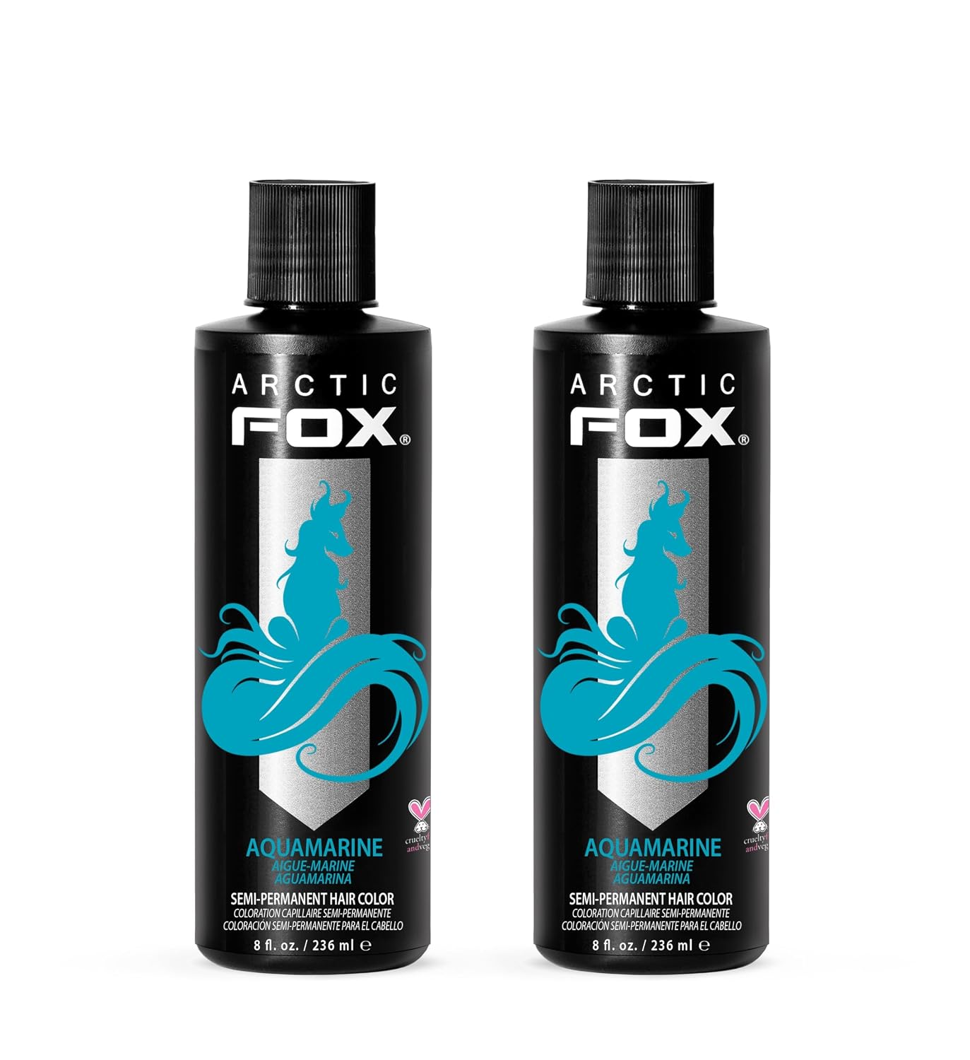 ARCTIC FOX Virgin Pink Semi-Permanent Hair Color - Vegan - 4 fl oz | Vivid and Vibrant, Cruelty Free, Ammonia Free, Peroxide Free, , Cream Formula