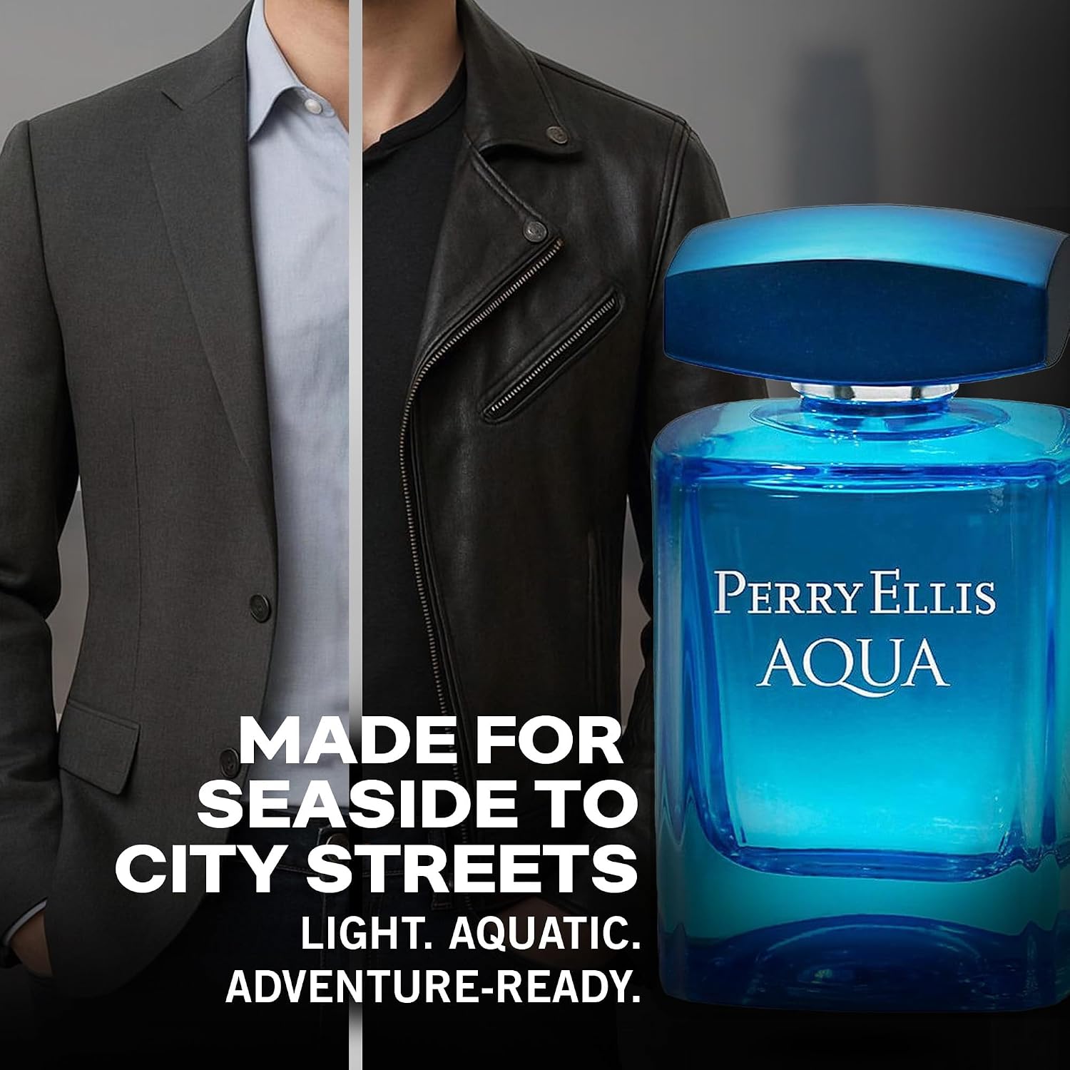 Perry Ellis Aqua Eau De Toilette Spray for Men, Cologne, 3.4 Fl Oz (100 mL) | Mens Cologne, Long Lasting Perfume, Fragrance with Notes of Bergamot