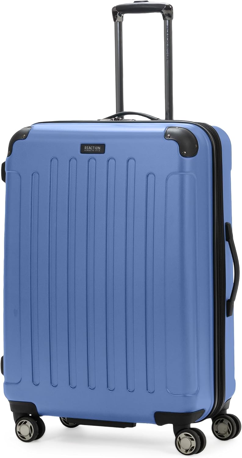 Kenneth Cole REACTION Renegade Luggage Expandable 8-Wheel Spinner Lightweight Hardside Suitcase, Champagne, 20-Inch Carry On
