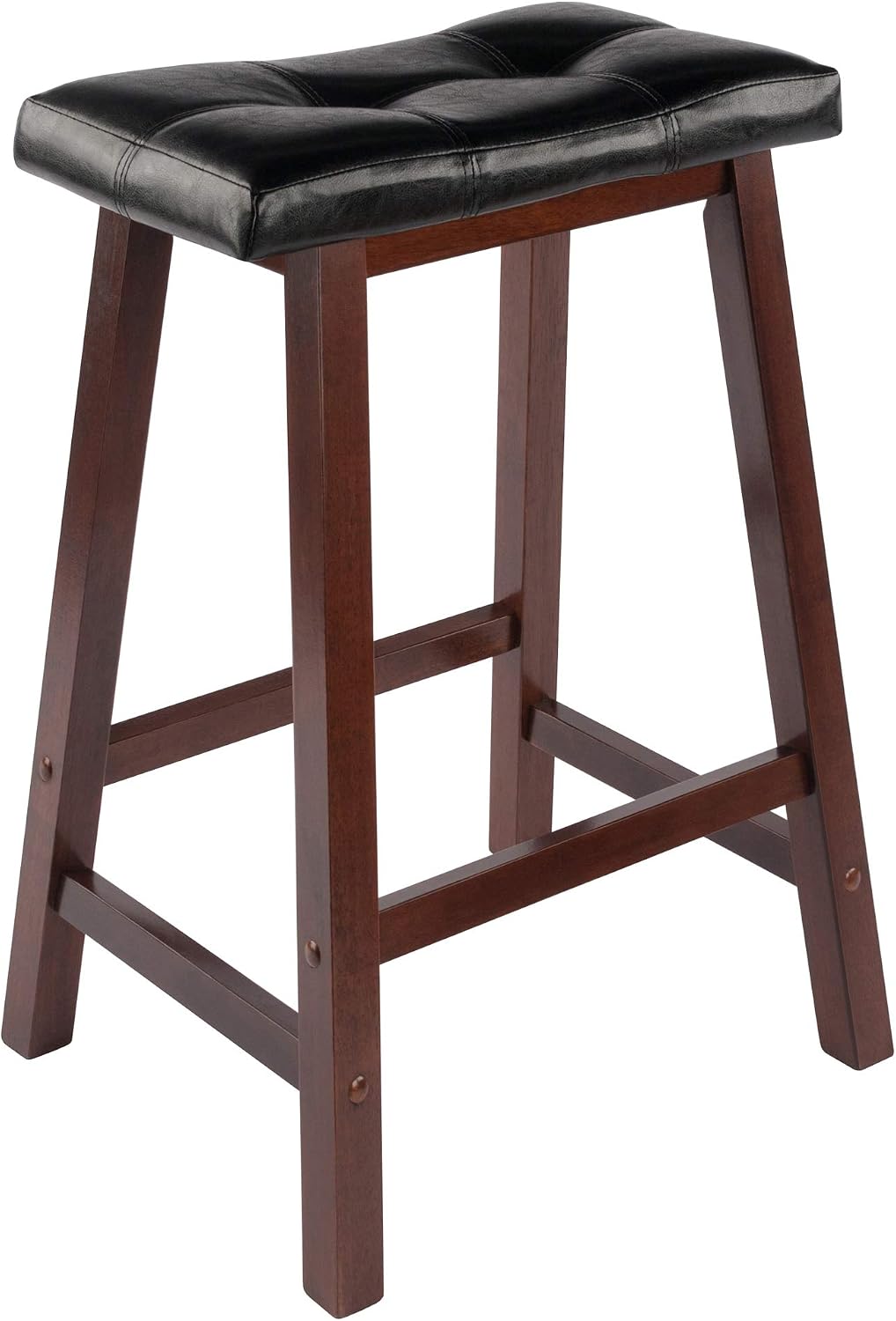 Winsome Mona Stool, 24", Antique Walnut
