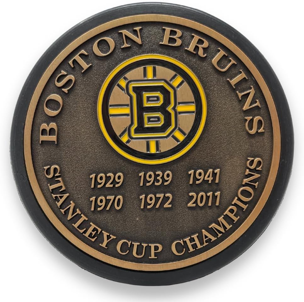 Sports Decor Stanley Cup Years Gold Medallion Puck