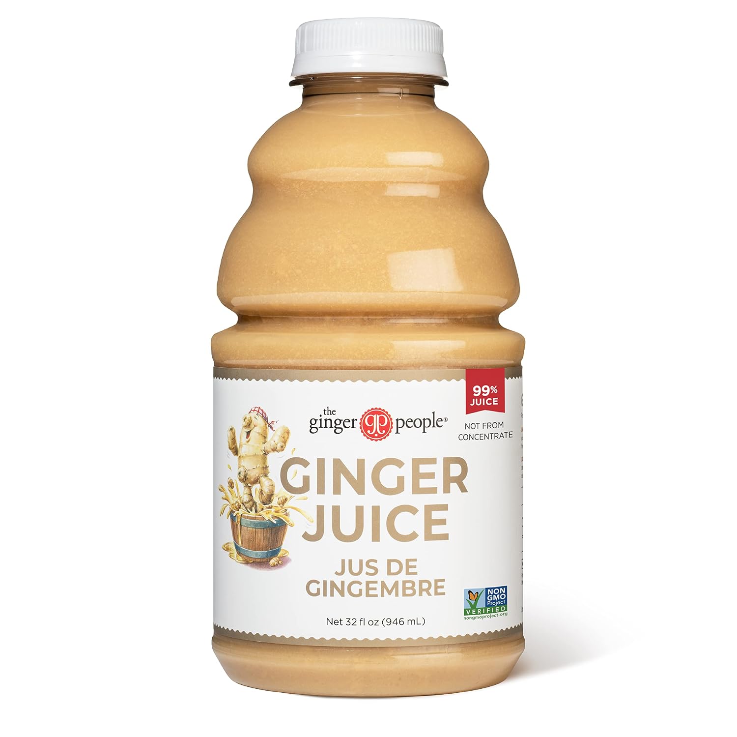 Organic Turmeric Juice, 99% Pure Turmeric Juice by The Ginger People – Drug Free Support, Non-GMO, Premium Quality, 32 Fl oz Bottle (Pack of 1)