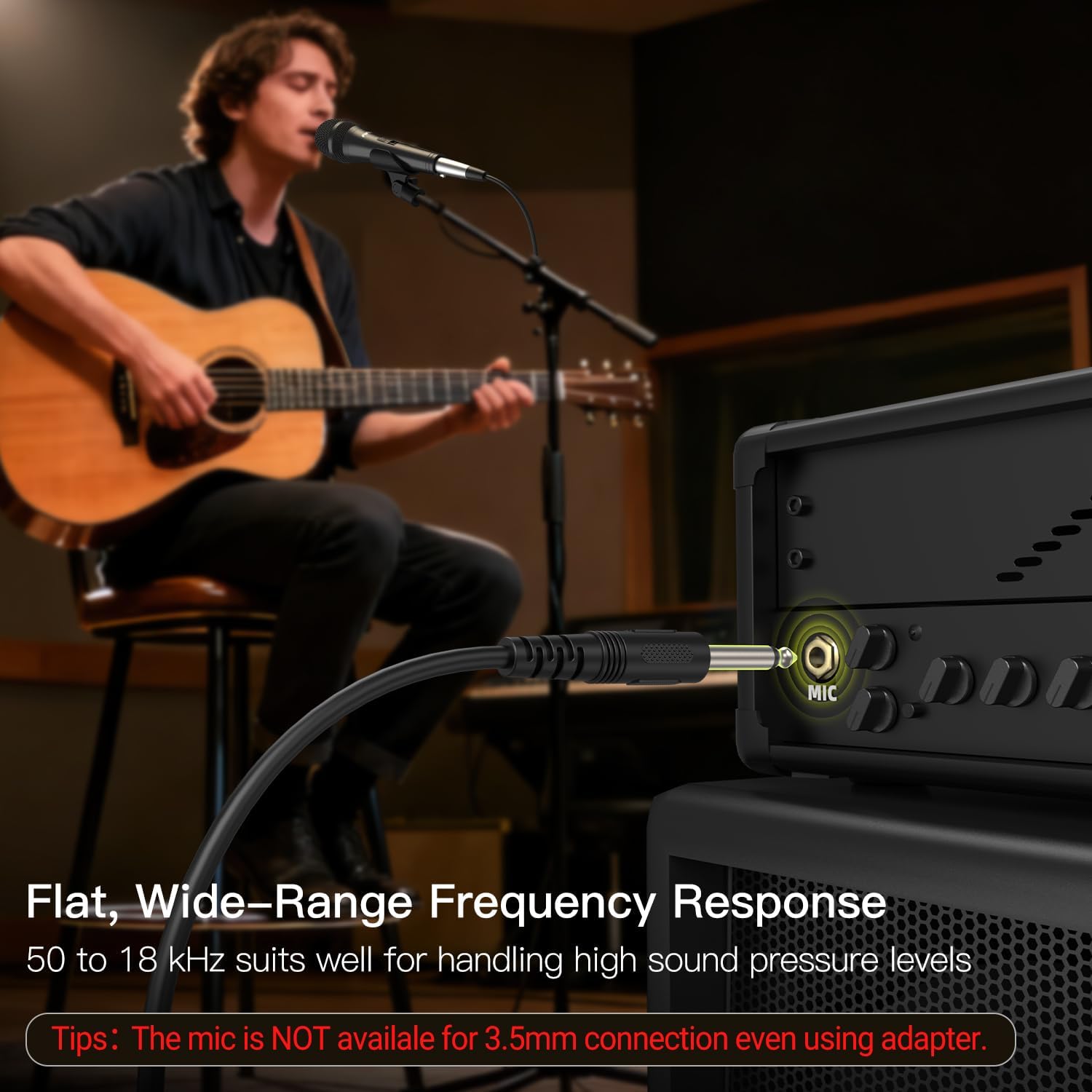 FIFINE K6 Karaoke Microphone, Dynamic Vocal Microphone for Singing