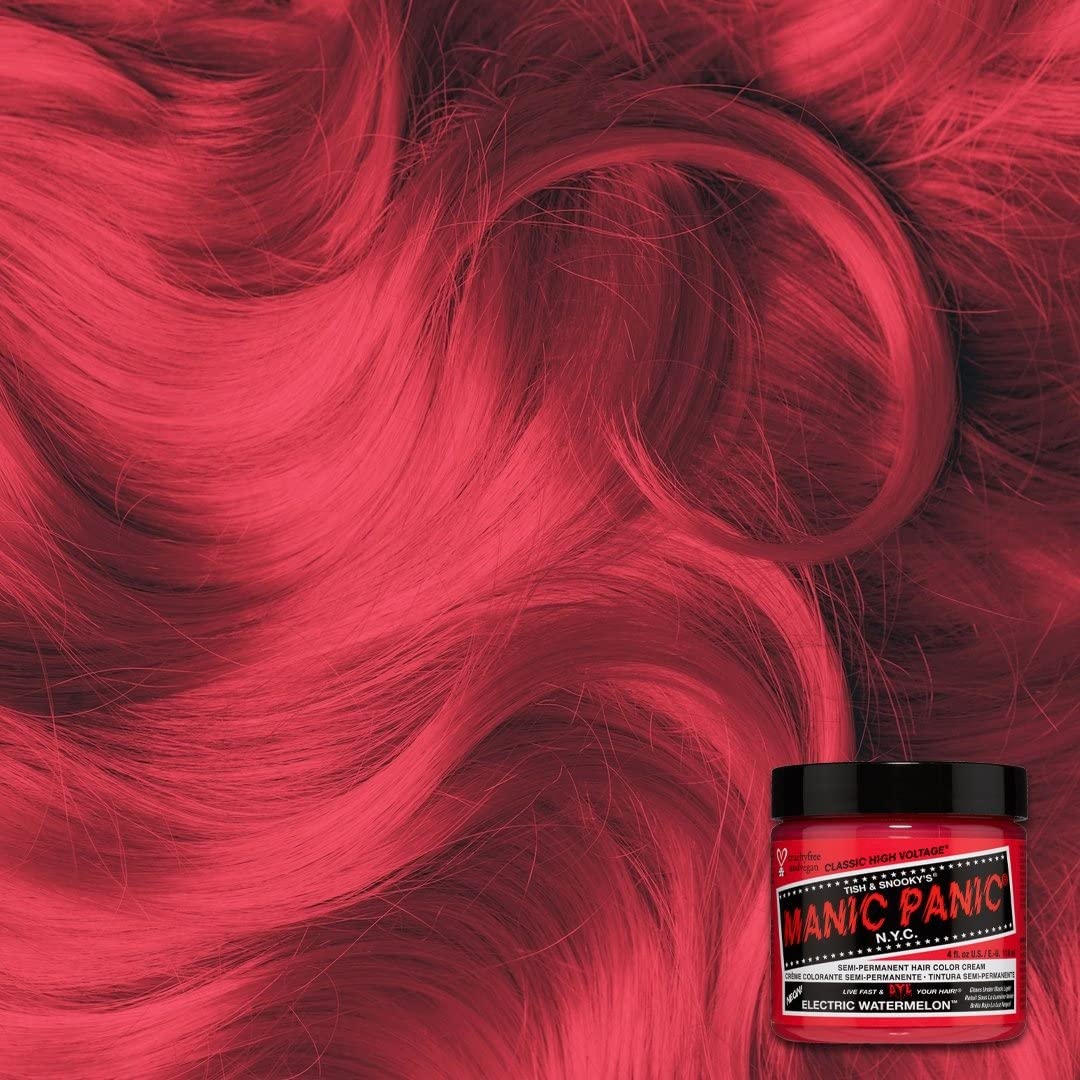 MANIC PANIC Classic Cotton Candy Pink Semi Permanent Hair Color - Bright Pink Hair Dye for Women & Men That Lasts 4-6 Weeks - Vegan, Ammonia & Cruelty-Free - Create & Mix Custom Shades (4oz / 2pk)