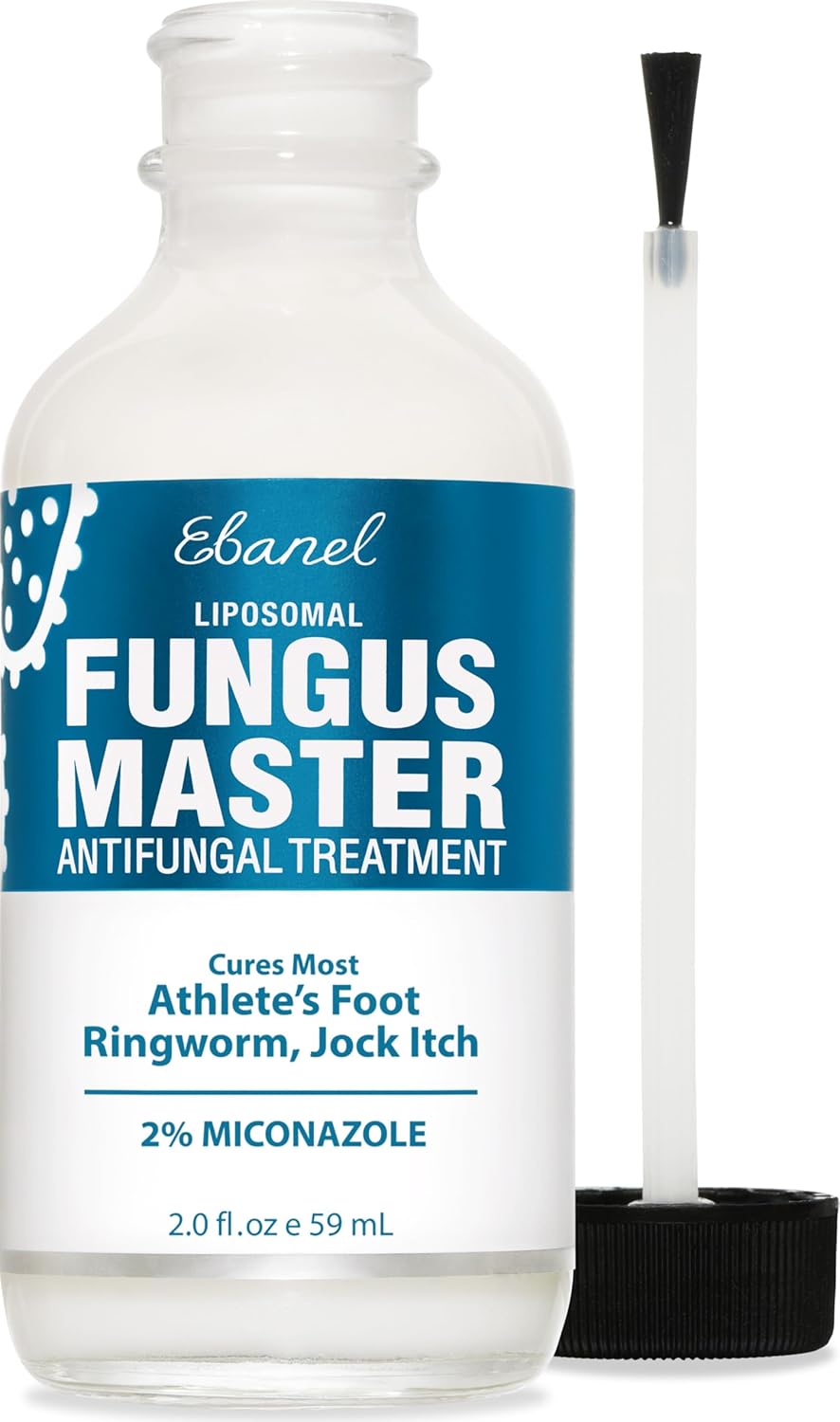 Ebanel Athlete's Foot Fungus Treatment, Miconazole Antifungal Cream 1Oz