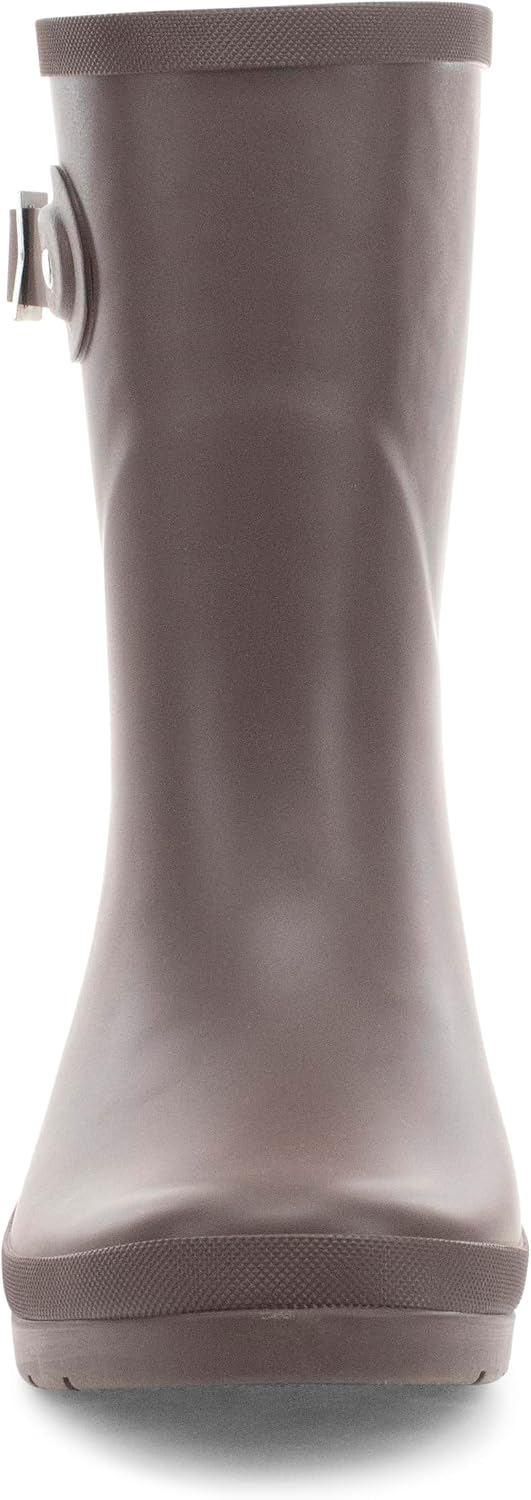 Chooka Women's Waterproof Mid-Height Faux Fur Lined Pull-On Rain Boot