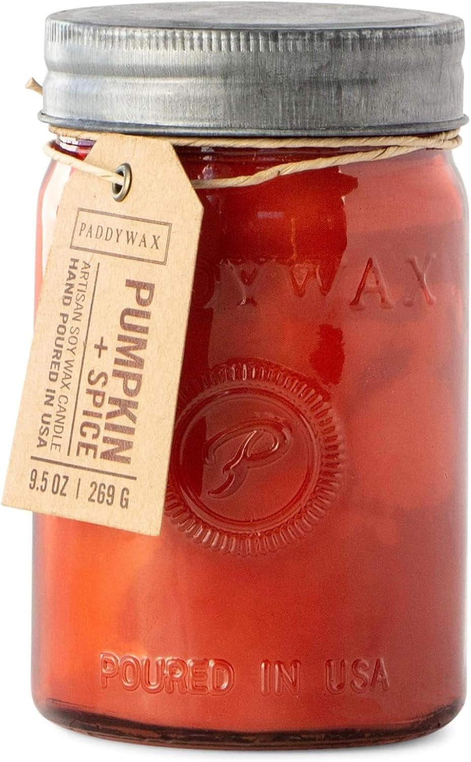 Paddywax Relish Soy Wax Artisan Candle, Balsam + Fir, 9.5 oz | Scented Candle in Glass Jar with Lid