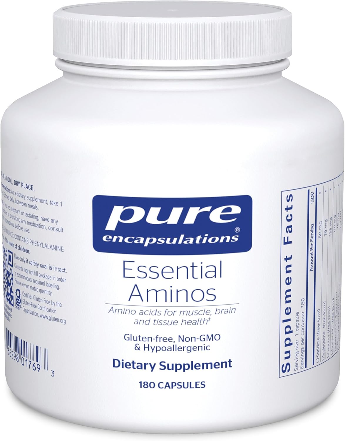 Pure Encapsulations Essential Amino Acids - Muscle Recovery Support & Health* - with Leucine