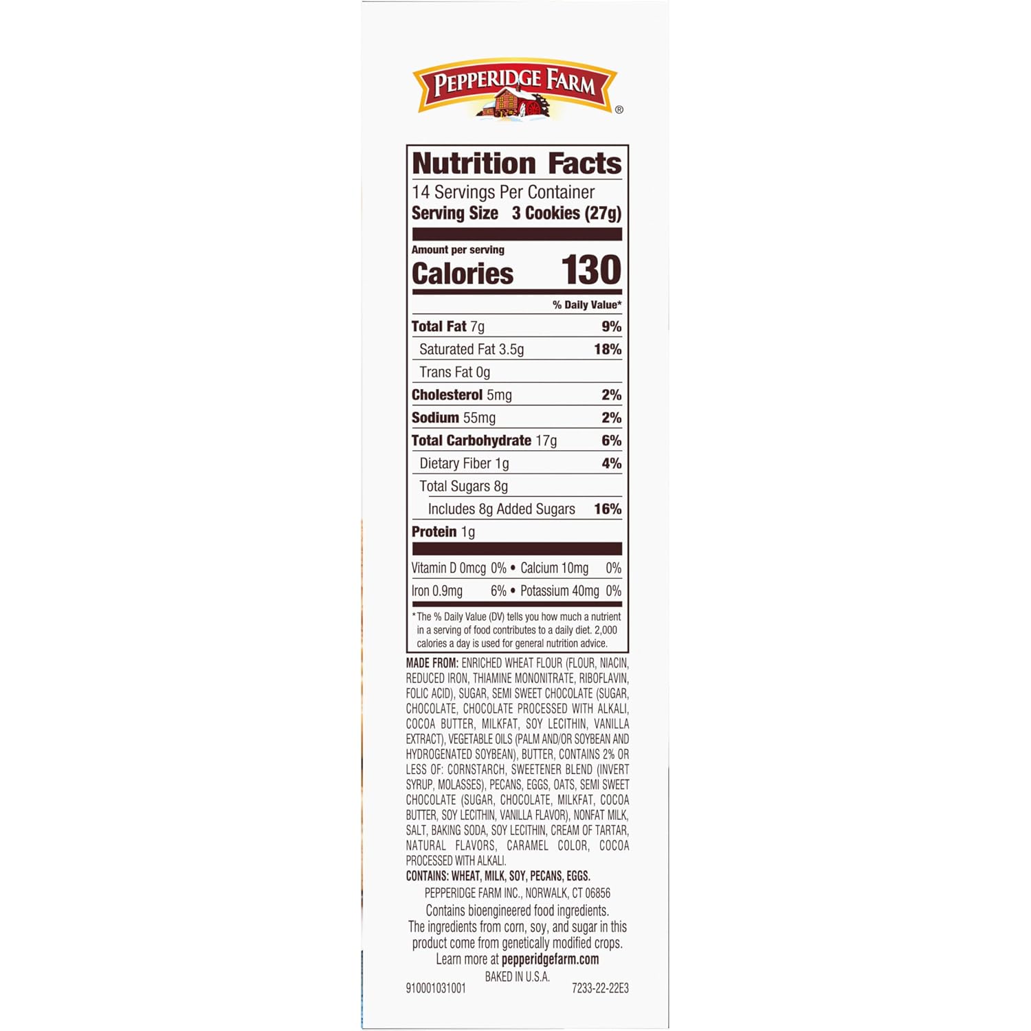 Pepperidge Farm Assorted Collection of 7 Chocolate Cookies, 13 Oz
