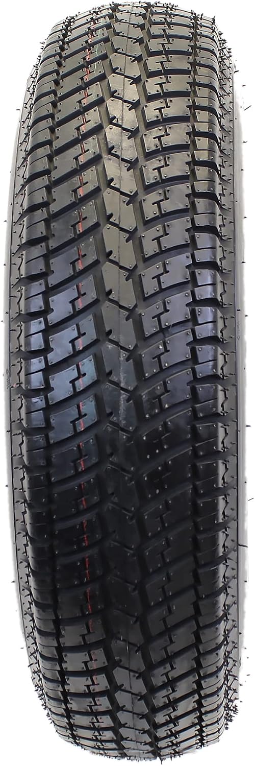 eCustomrim Trailer Tire Rim Assembly 205/75D15 F78-15 LRC 5 Lug Silver | 15 Inch Load Range C 6 Ply Tire