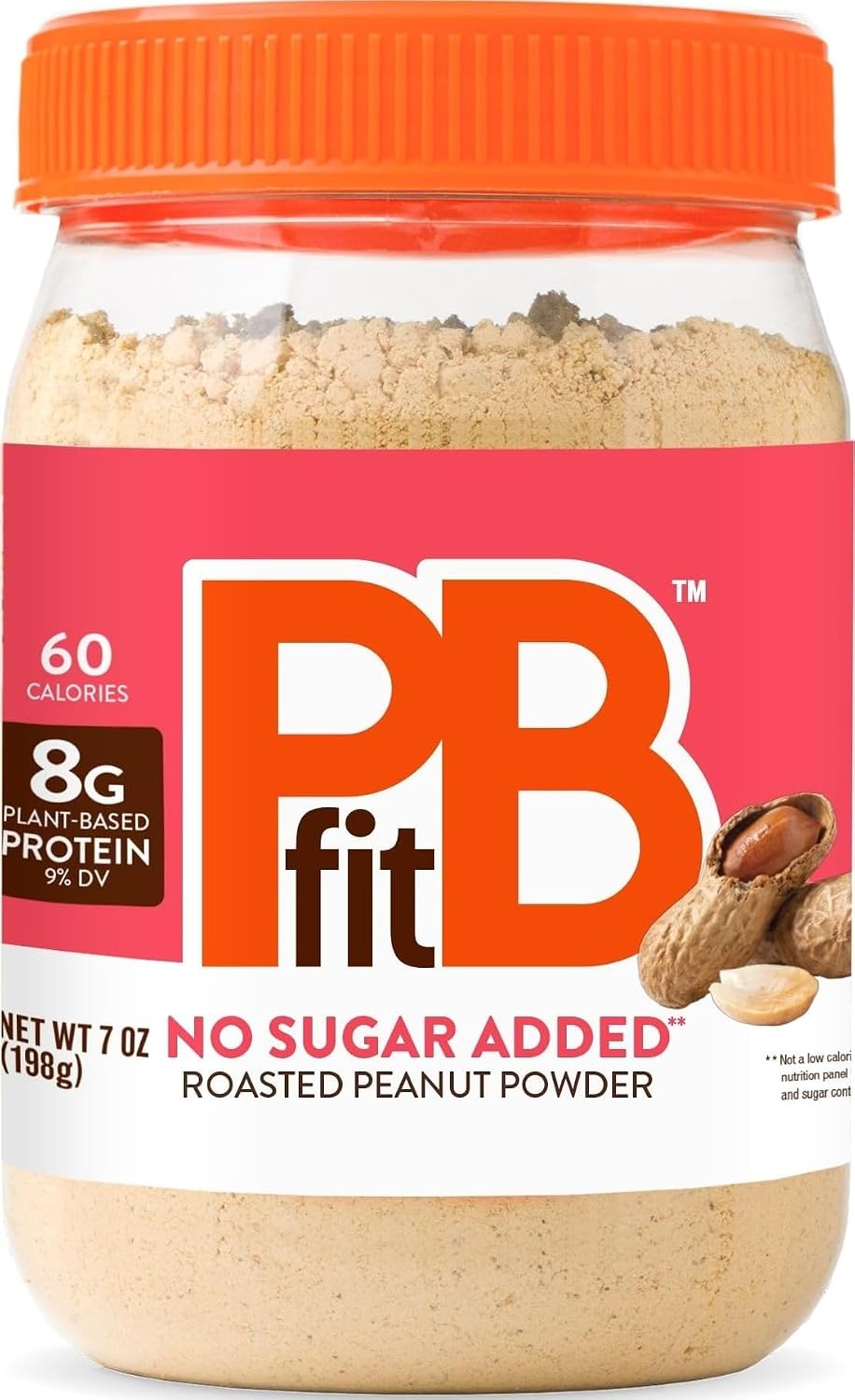 PBfit No Sugar Added Peanut Butter Powder 13 Oz, 8g Protein