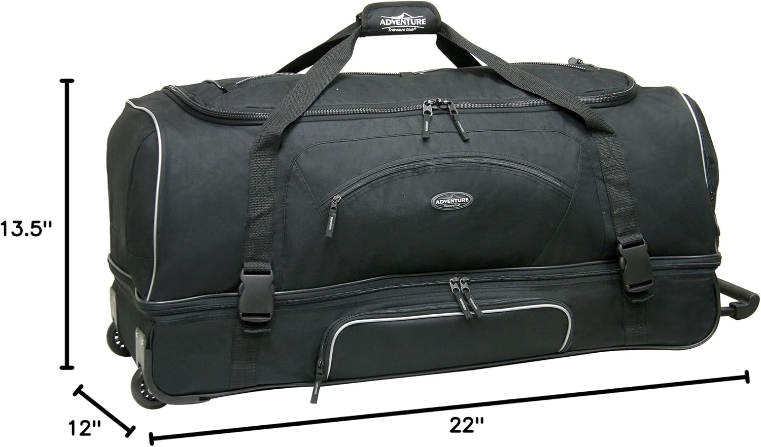 Travelers Club Adventure Rolling Travel Duffel Bag