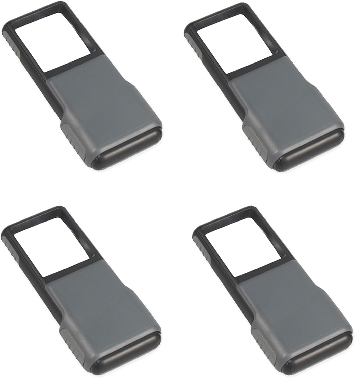 Carson MiniBrite LED Lighted Slide-Out Aspheric Magnifier with Protective Sleeve (PO-55), 5X, Gray