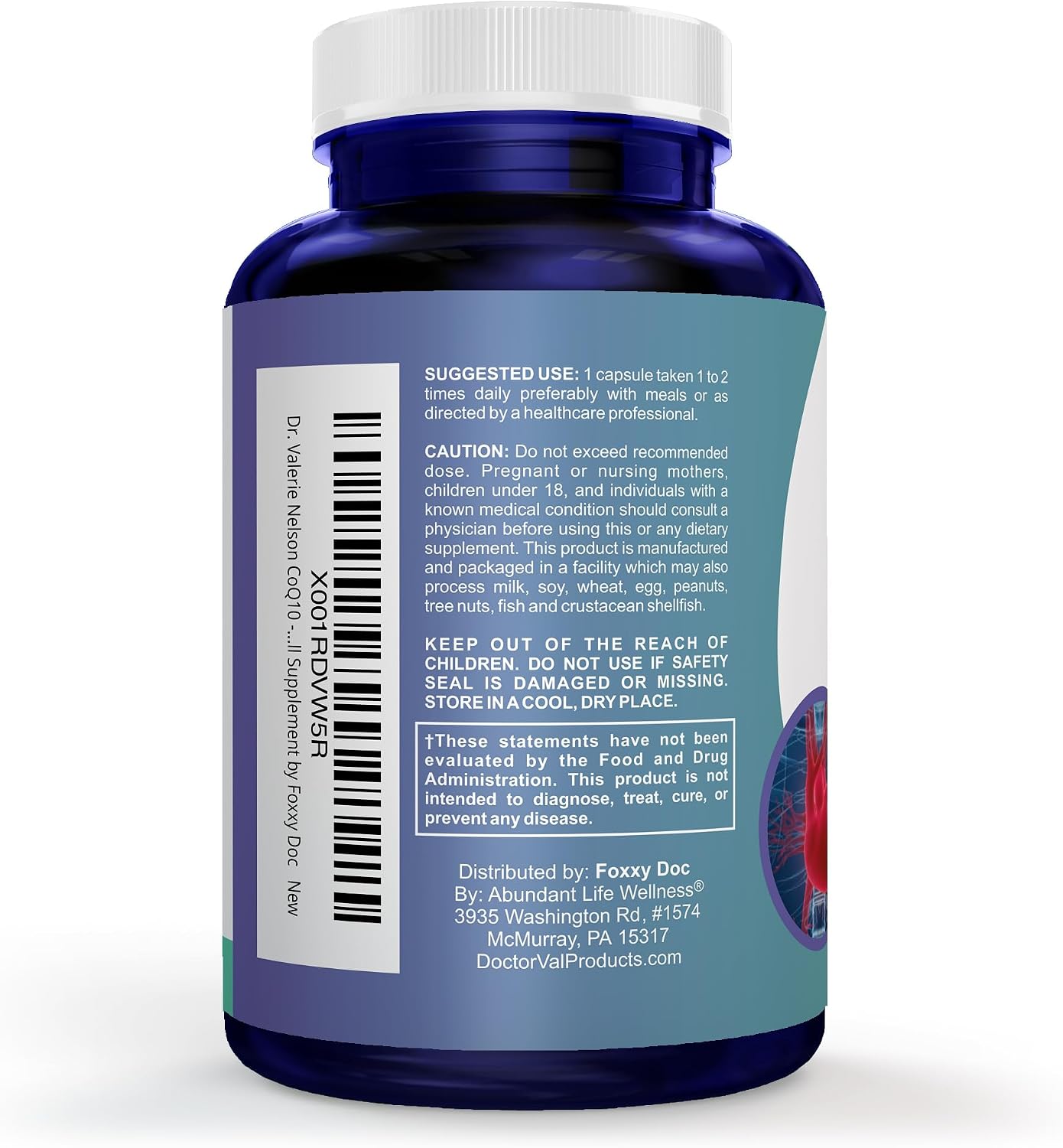 CoQ10 - Co-Enzyme Q10-200 mg - Excellent Value - 200 Caps - Quick Absorption - Veg. Caps - Non-GMO - Ubiquinone - Heart & Cellular Energy & Brain