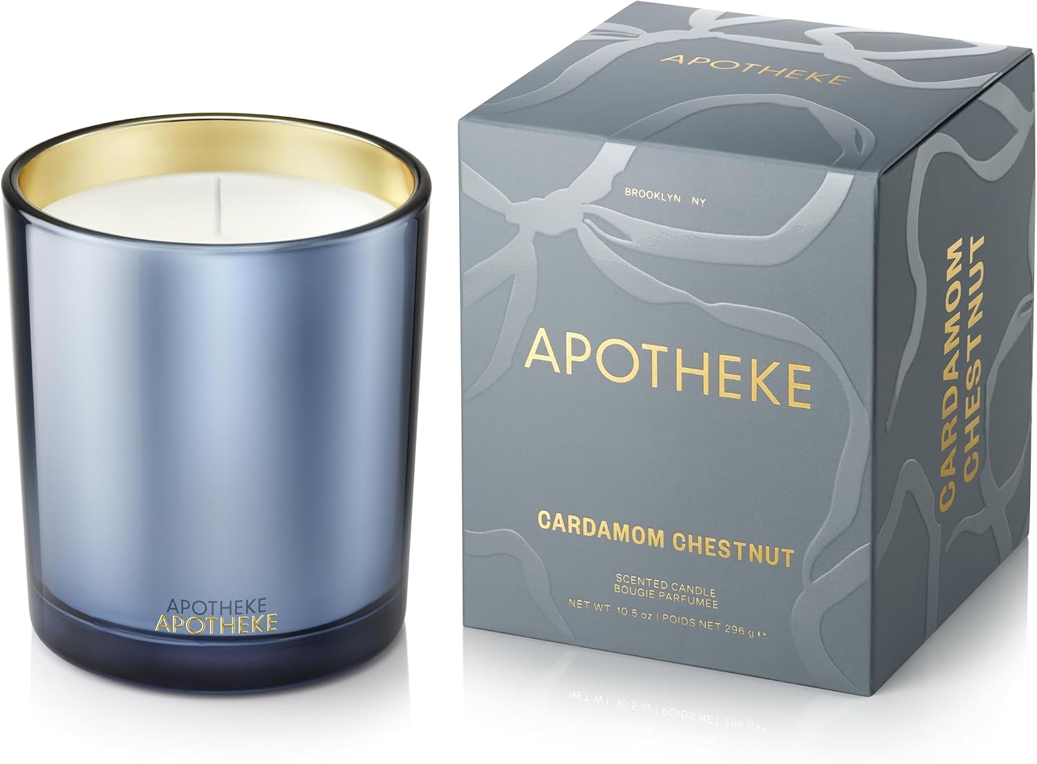Apotheke Signature Scented Candles for Home, Canvas - 10.5 Oz | Long-Lasting Non-Toxic Soy Wax Jar Candle with Essential Oils, Large - Luxury Gift for Women & Men