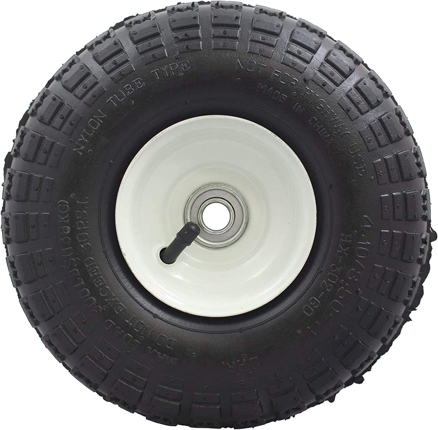 10" Air Tires for Garden Including Cart- Industrial Grade - 600 LB Capacity- 4 Pack