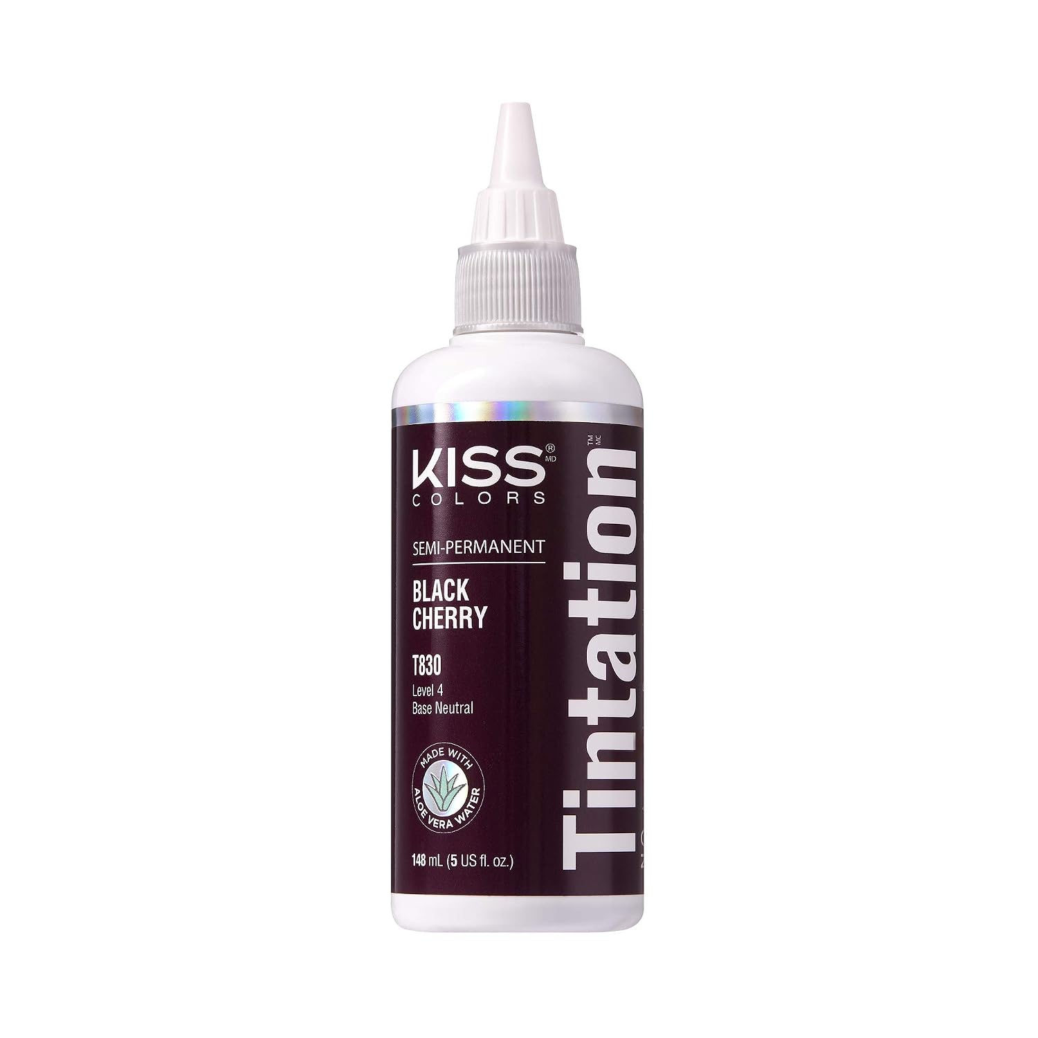 Red by Kiss Tintation Semi-Permanent Hair Color, Aloe Vera Water Based, Argan Oil, Olive Oil, Collagen & Keratin, Long-Lasting Color Dye (Honey Brown, 5 Fl Oz)