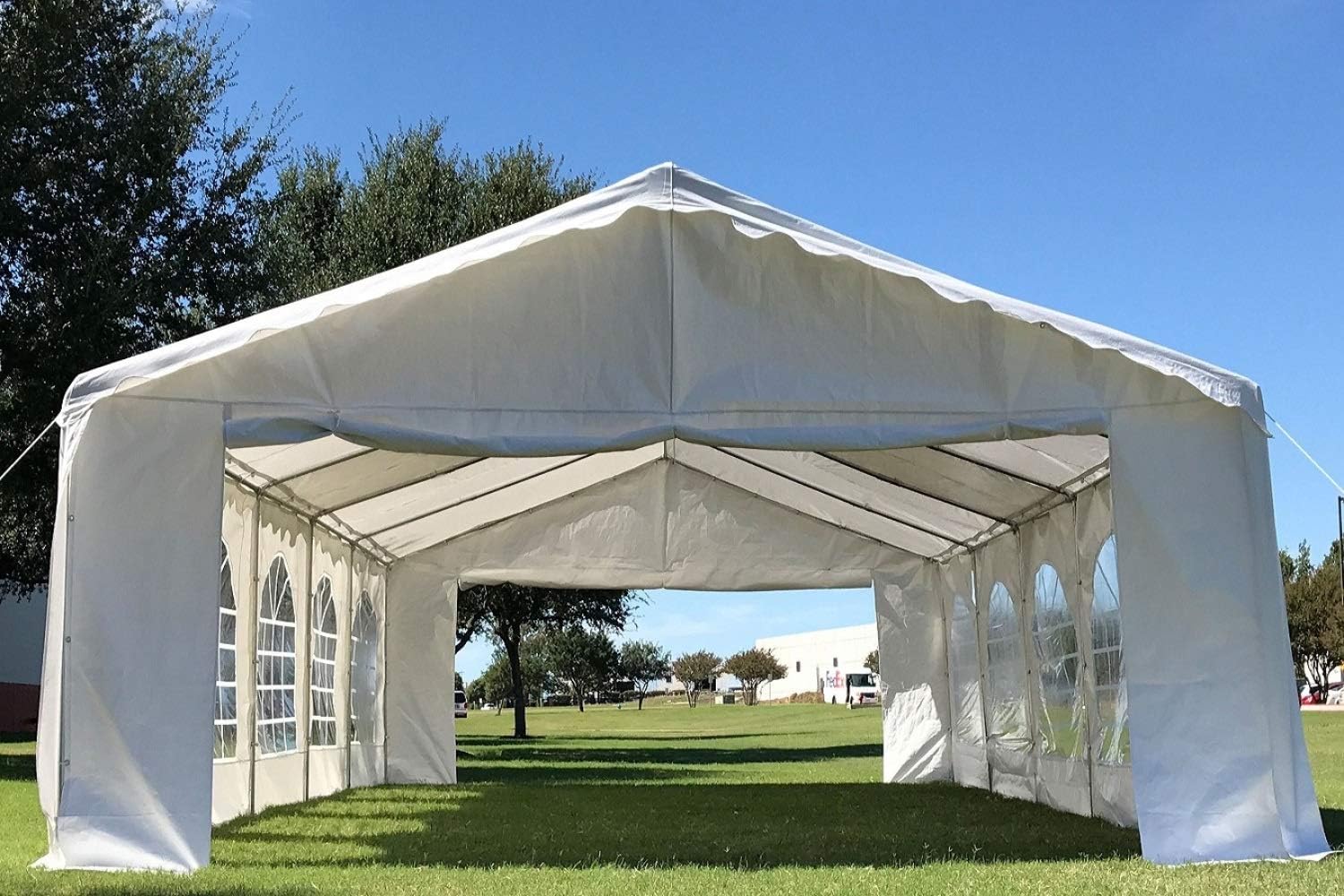 DELTA 26'x16' Budget PE Party Tent + (2) Long Bags + (1) Short Bag, Tents for Parties, Canopy Carpas para Fiestas,Wedding Event Tents for Outdoor Events (B Model)